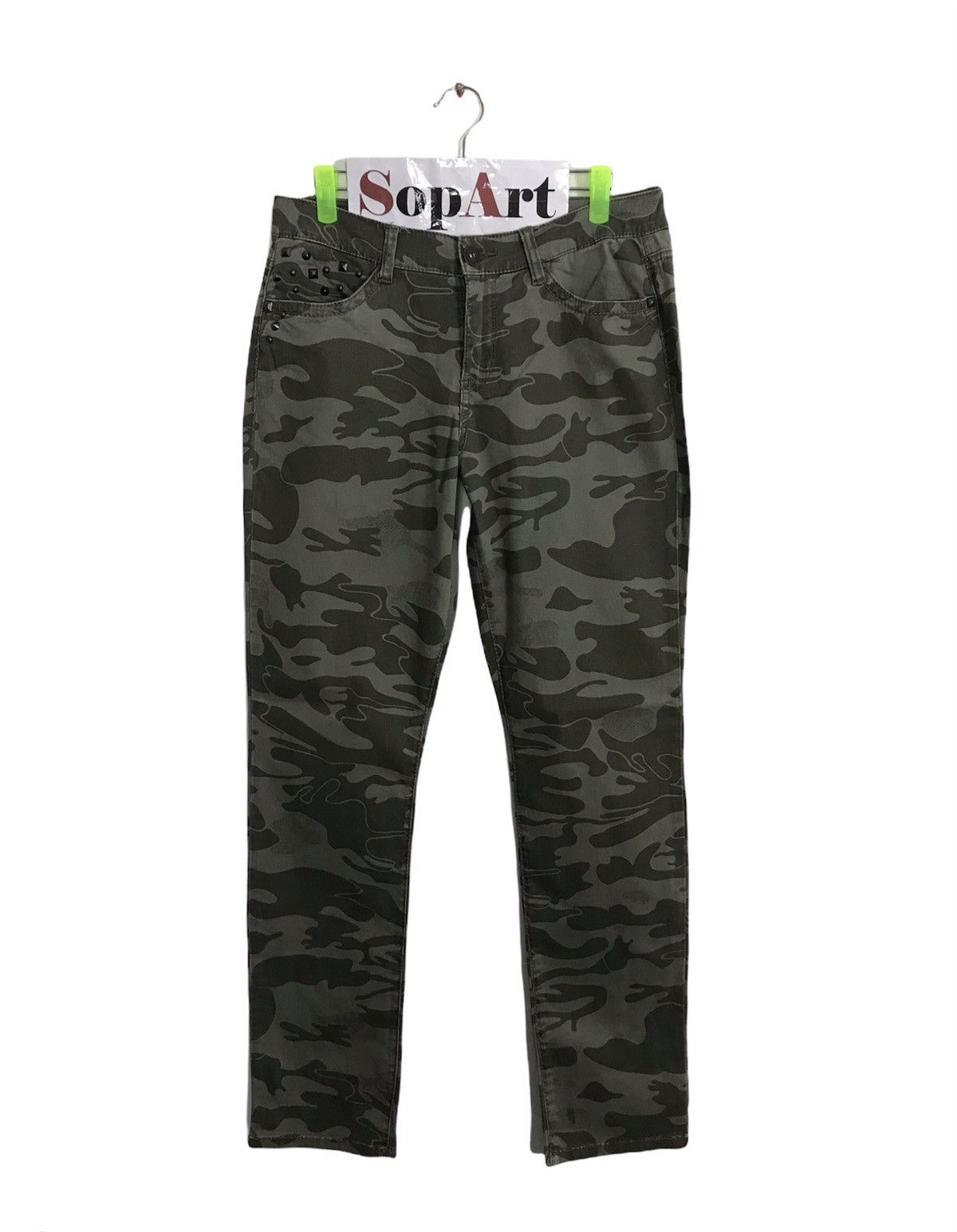 Vintage Supplies Army Trousers Camouflage Style