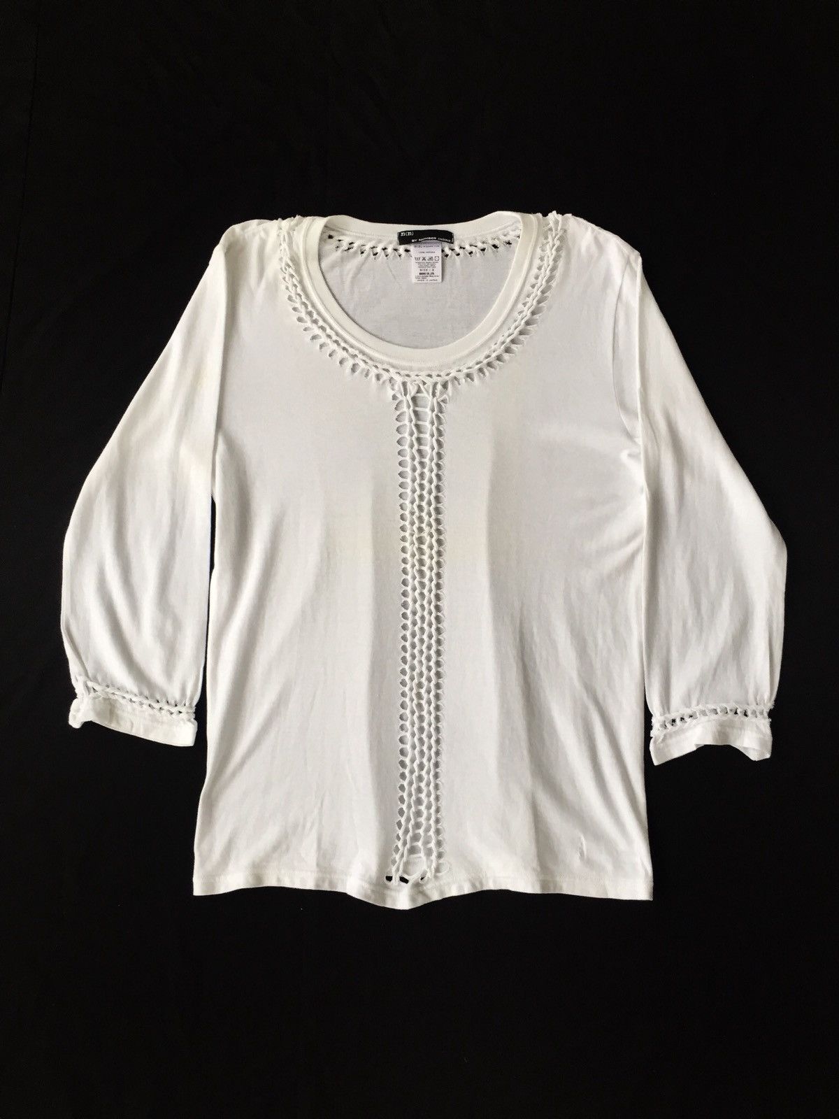 Pre-owned Number N Ine X Takahiromiyashita The Soloist Number (n)ine Knitting Half Sleeve Runway Shirt In White