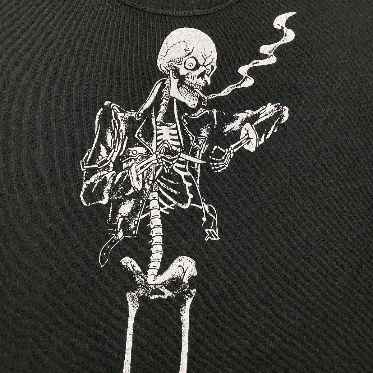 Fashion Victim × Vintage VINTAGE 1990 FASHION VICTIM PUNK SKELETON DISTRESSED TEE Size US L / EU 52-54 / 3 - 3 Thumbnail