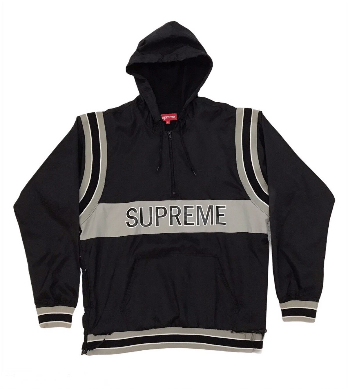 Supreme Distress Supreme Nylon Half Zip Sweater Hooded Size US M / EU 48-50 / 2 - 1 Thumbnail