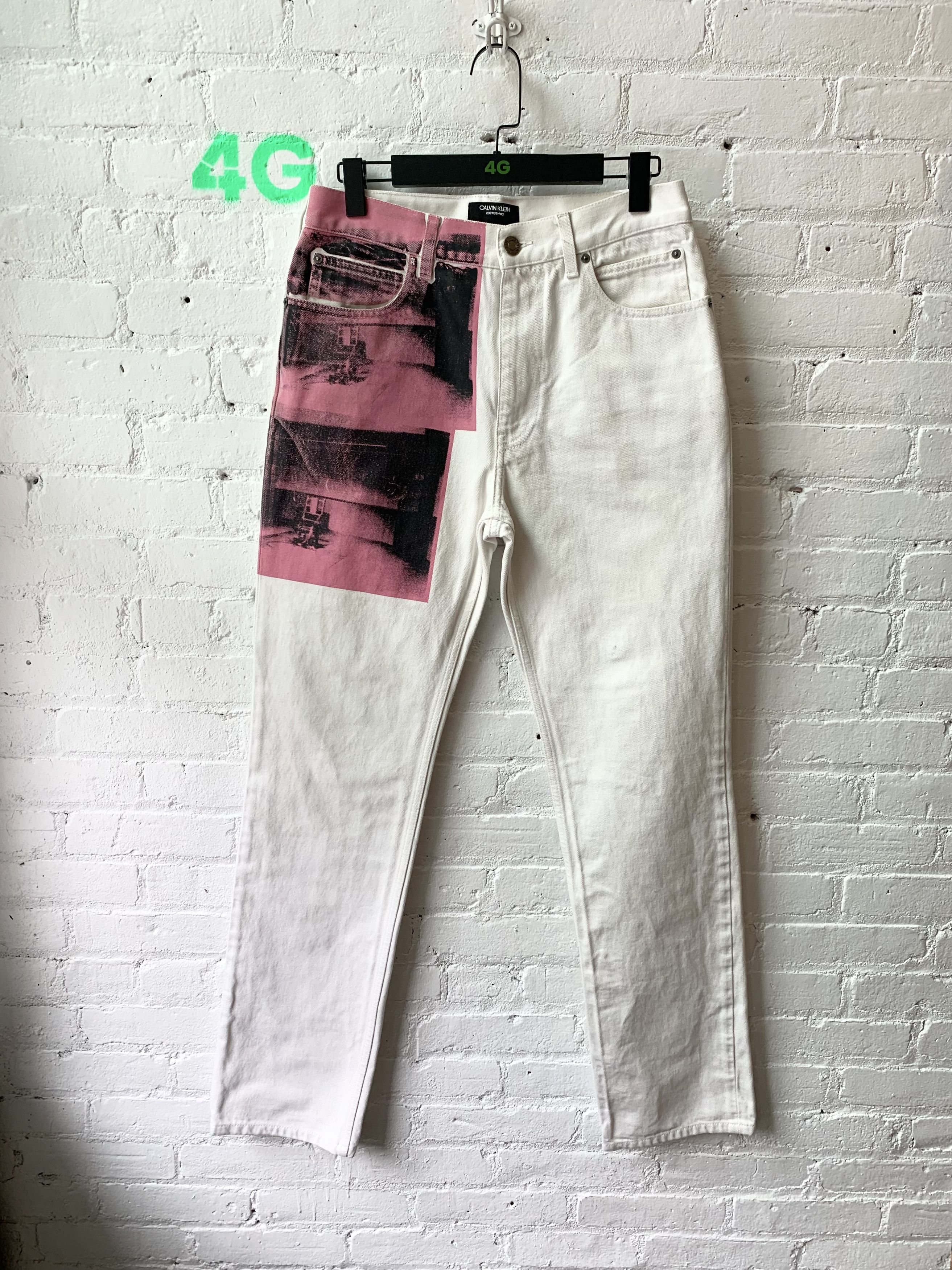 image of Calvin Klein 205W39Nyc x Raf Simons Calvin Klein Raf Simons Andy Warhol Limited Jeans Size 30 in Wh