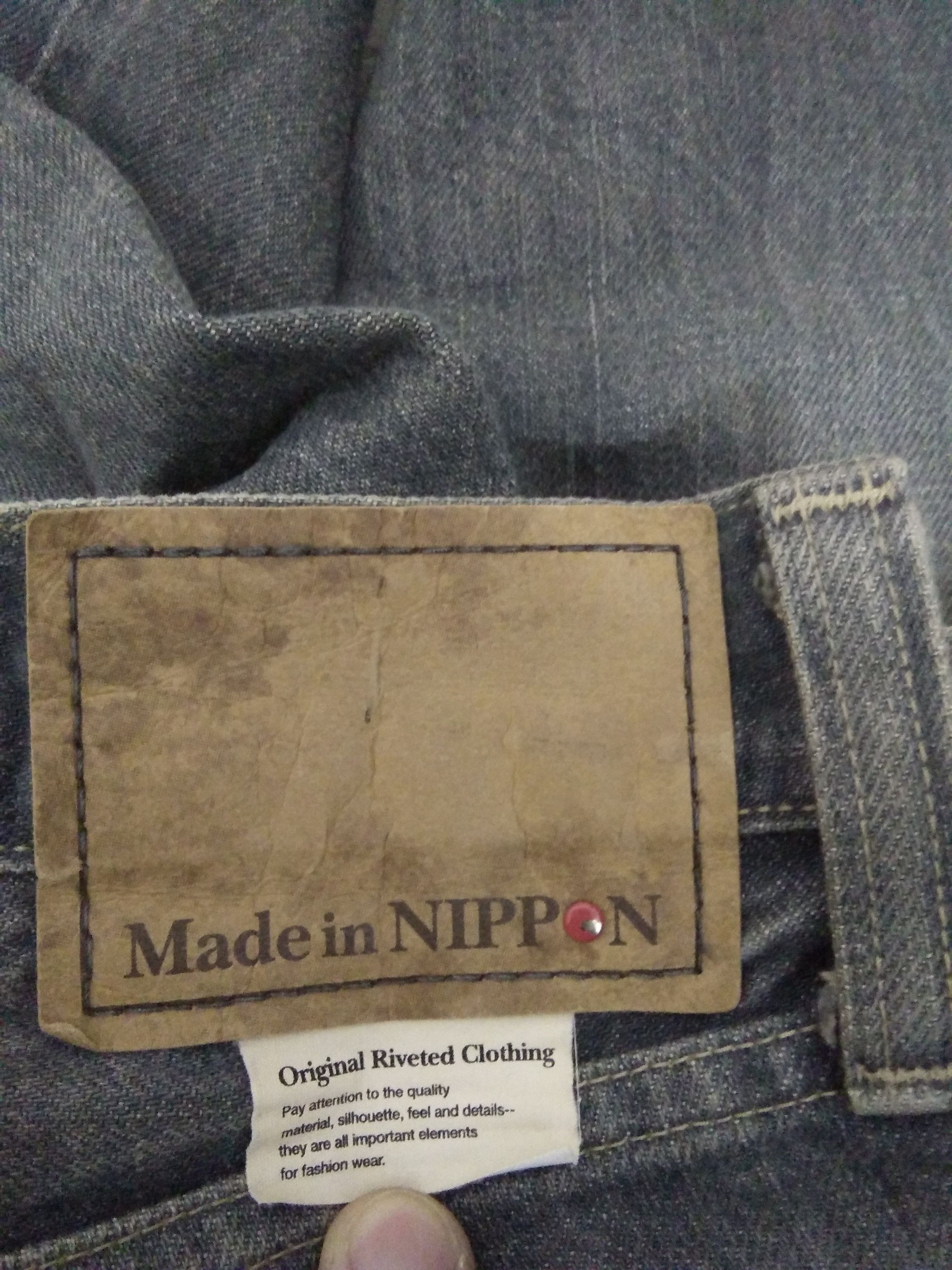 Designer JEAN DIADEM x BACK NUMBERS NIPPON SELVEDGE DENIM (A785) Size US 31 - 5 Thumbnail