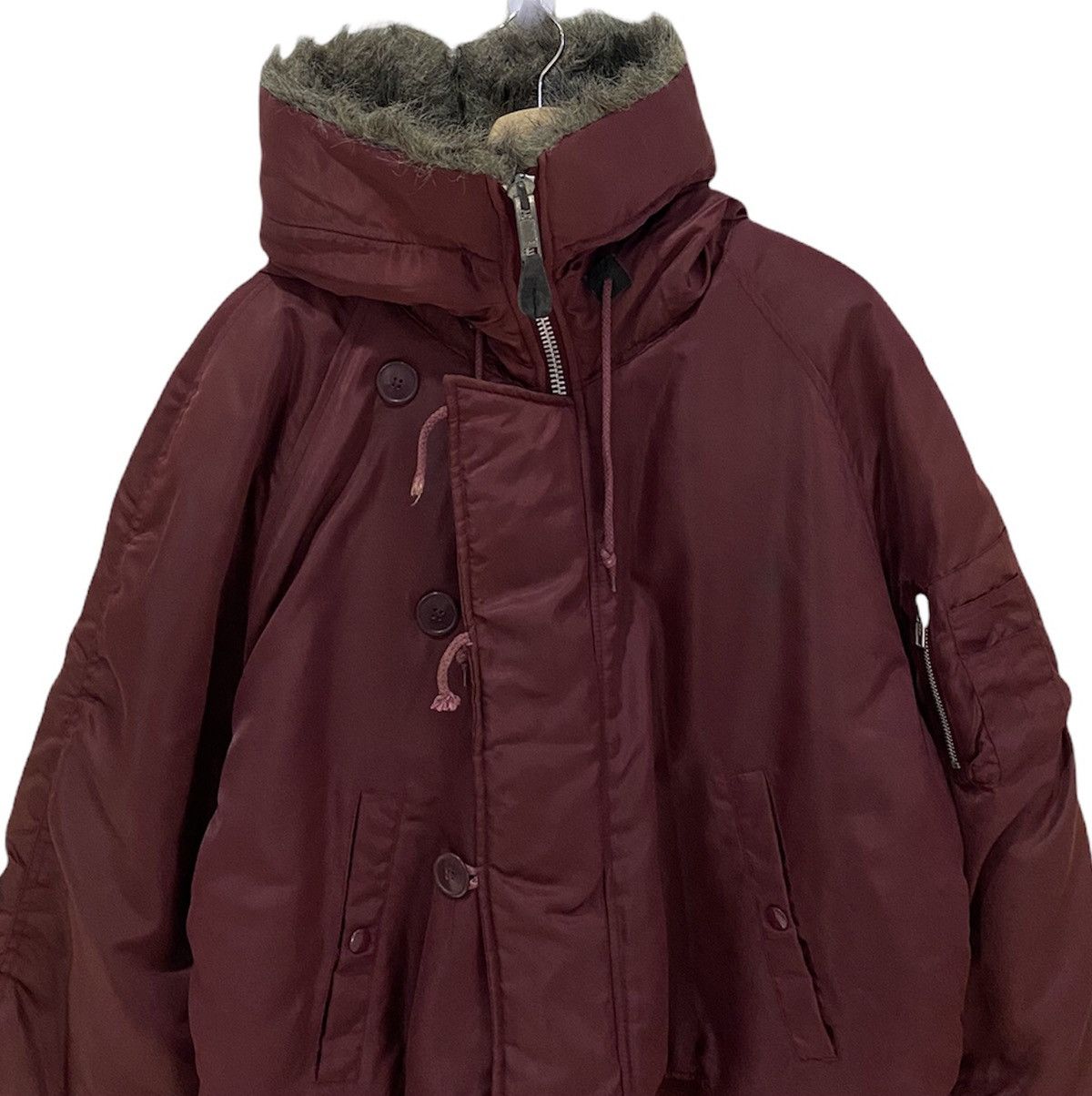 Buzz Rickson's VINTAGE AIR COMMAND TACTICAL MILITARY BOMBER JACKET FUR HOOD Size US L / EU 52-54 / 3 - 2 Thumbnail