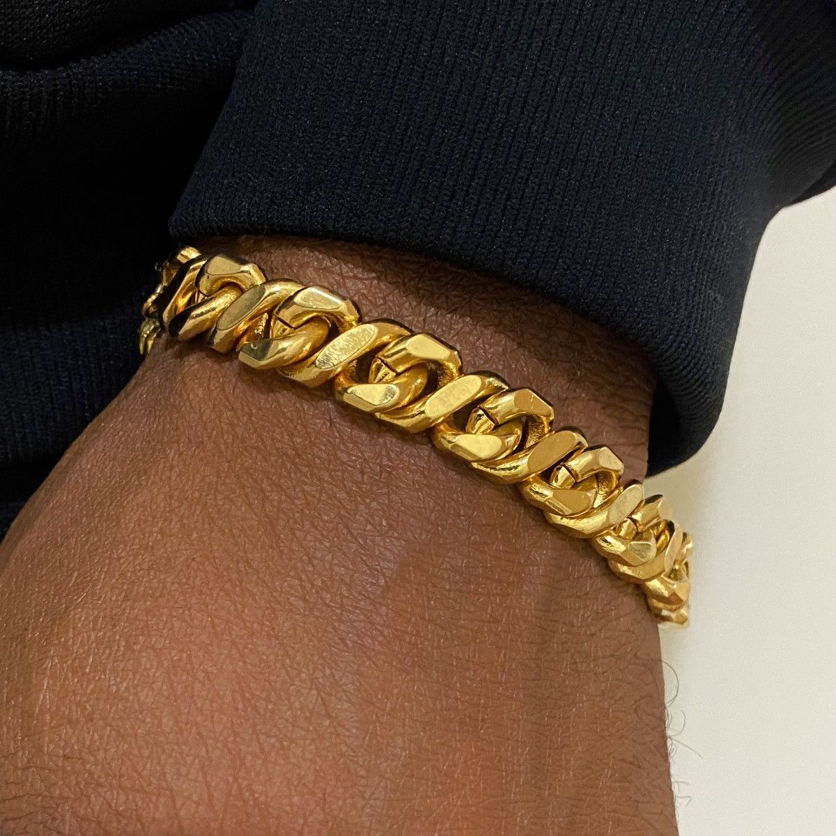 image of Givenchy Cuban Gold Link Vintage Bracelet, Men's