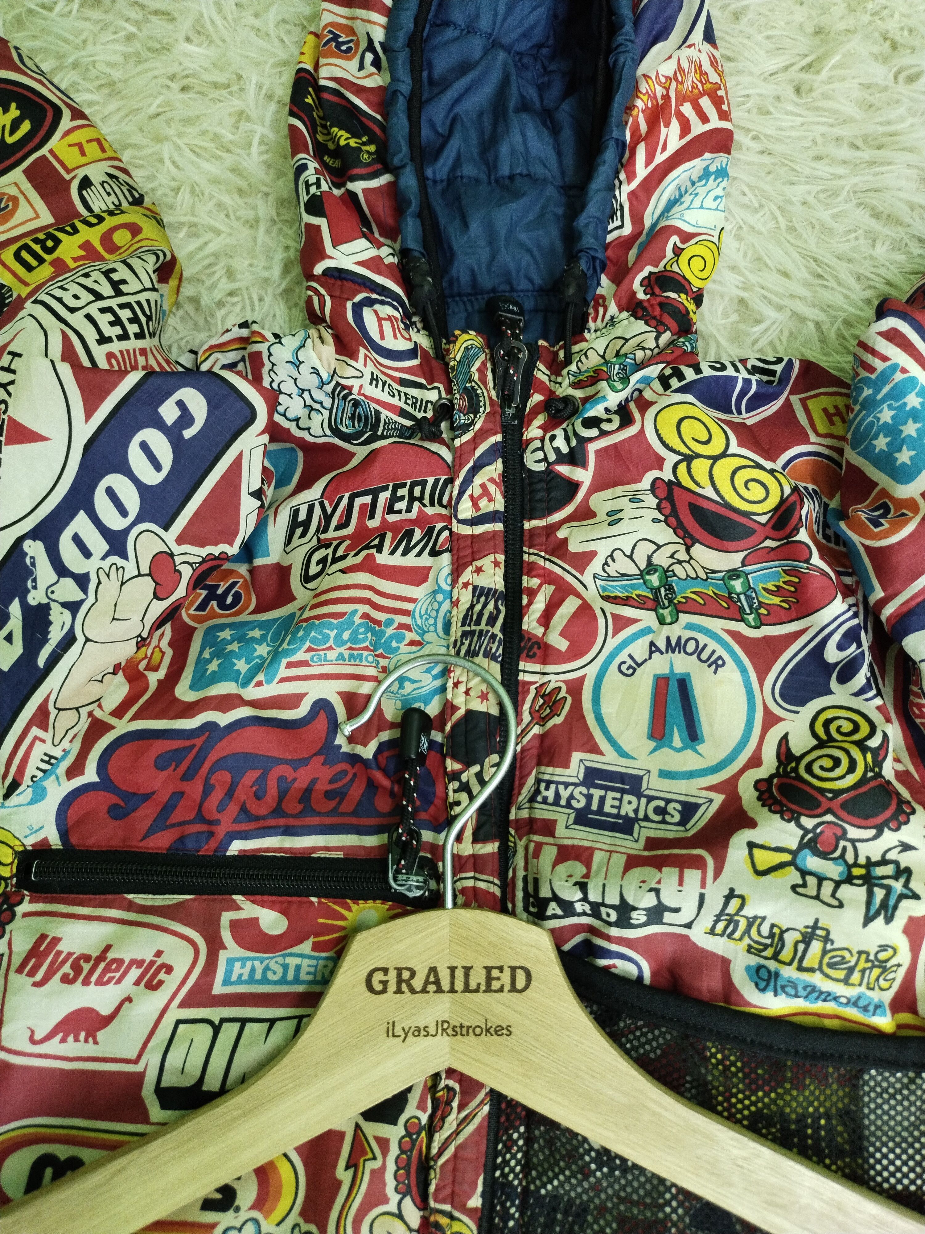 Hysteric Glamour VINTAGE OVERPRINT HG ZIPPER HOODIE KID 2-5 YEARS Size US XS / EU 42 / 0 - 16 Thumbnail