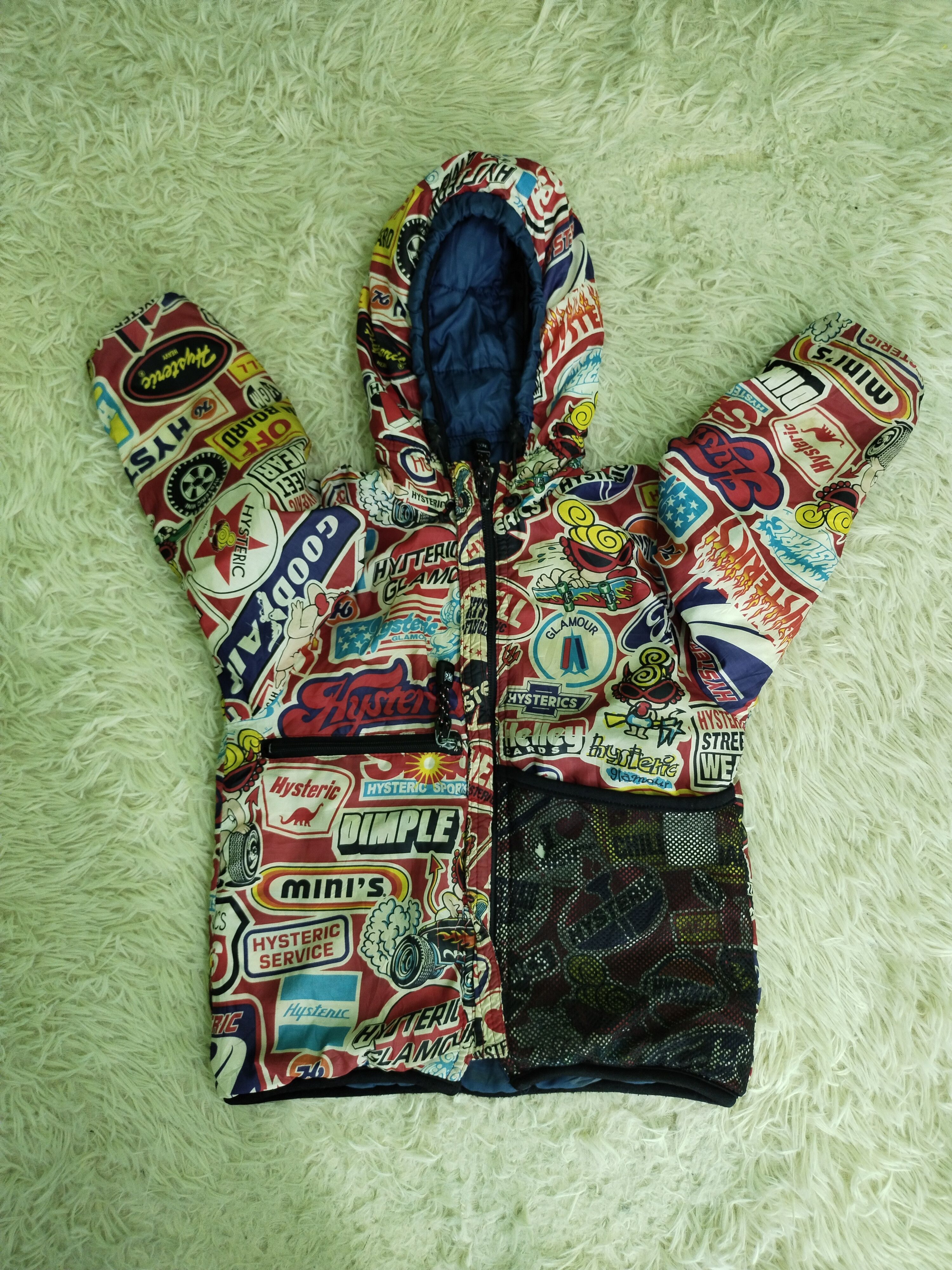 Hysteric Glamour VINTAGE OVERPRINT HG ZIPPER HOODIE KID 2-5 YEARS Size US XS / EU 42 / 0 - 2 Thumbnail
