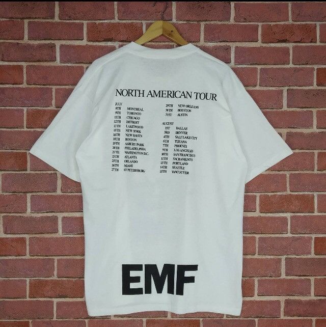 Band Tees Vintage 90s EMF Alternative Rock Band Concert Tour T-shirt Size US XL / EU 56 / 4 - 2 Thumbnail