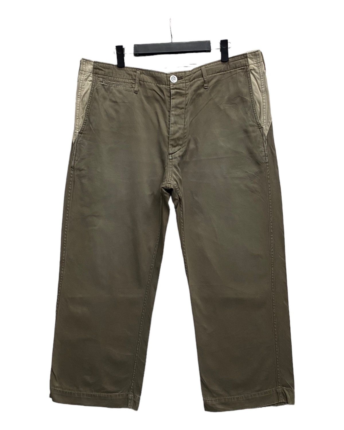 image of Archival Clothing x Visvim 2001 Archive Wide Fit Chino Trousers Pants, Men's (Size 37)