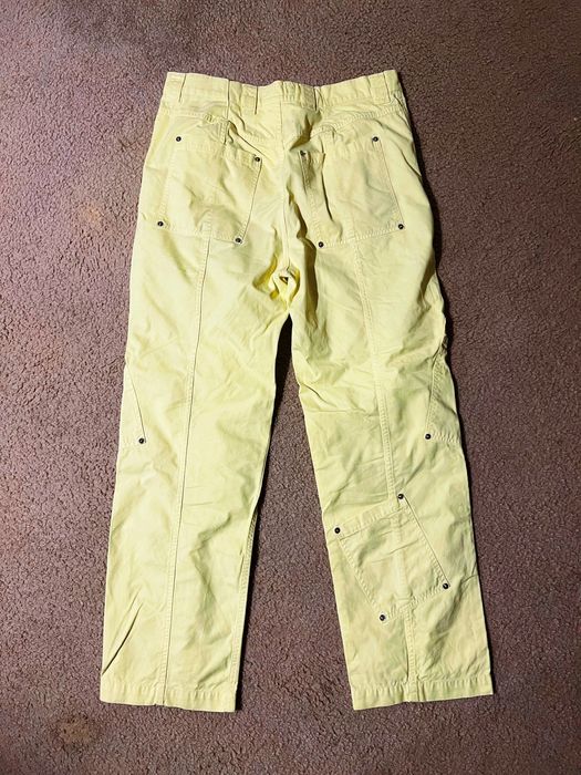 Eckhaus Latta Eckhaus Latta Yellow Cargo Pants Zippers | Grailed