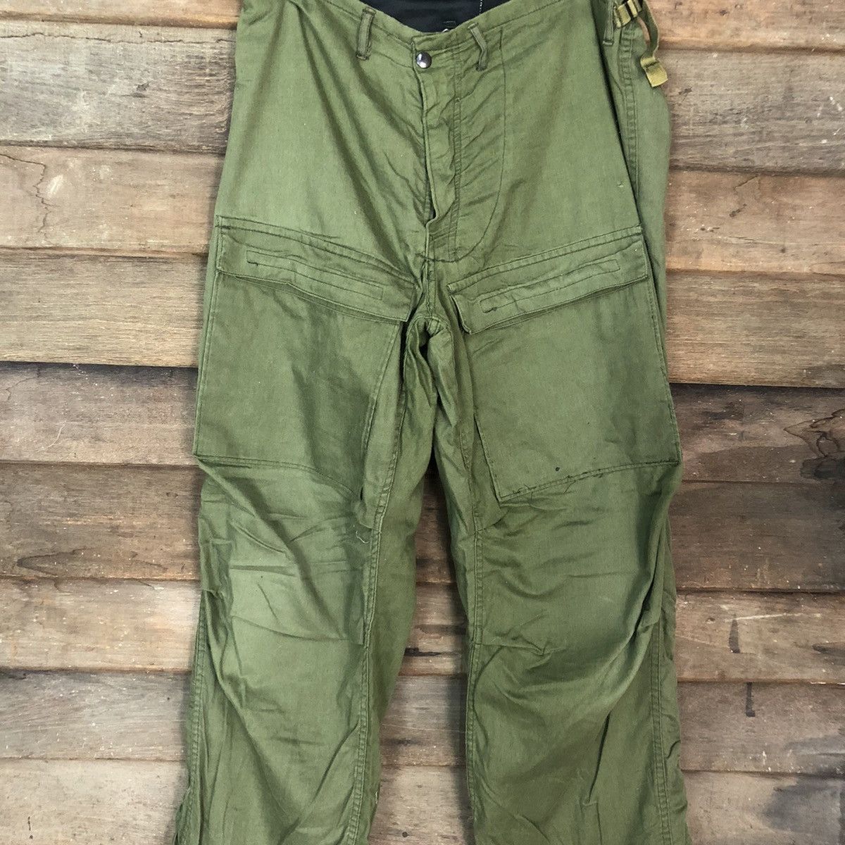 Japanese Brand DL Japan bush military Green Multipocket Cargo Pants #c1158 Size US 34 / EU 50 - 4 Thumbnail