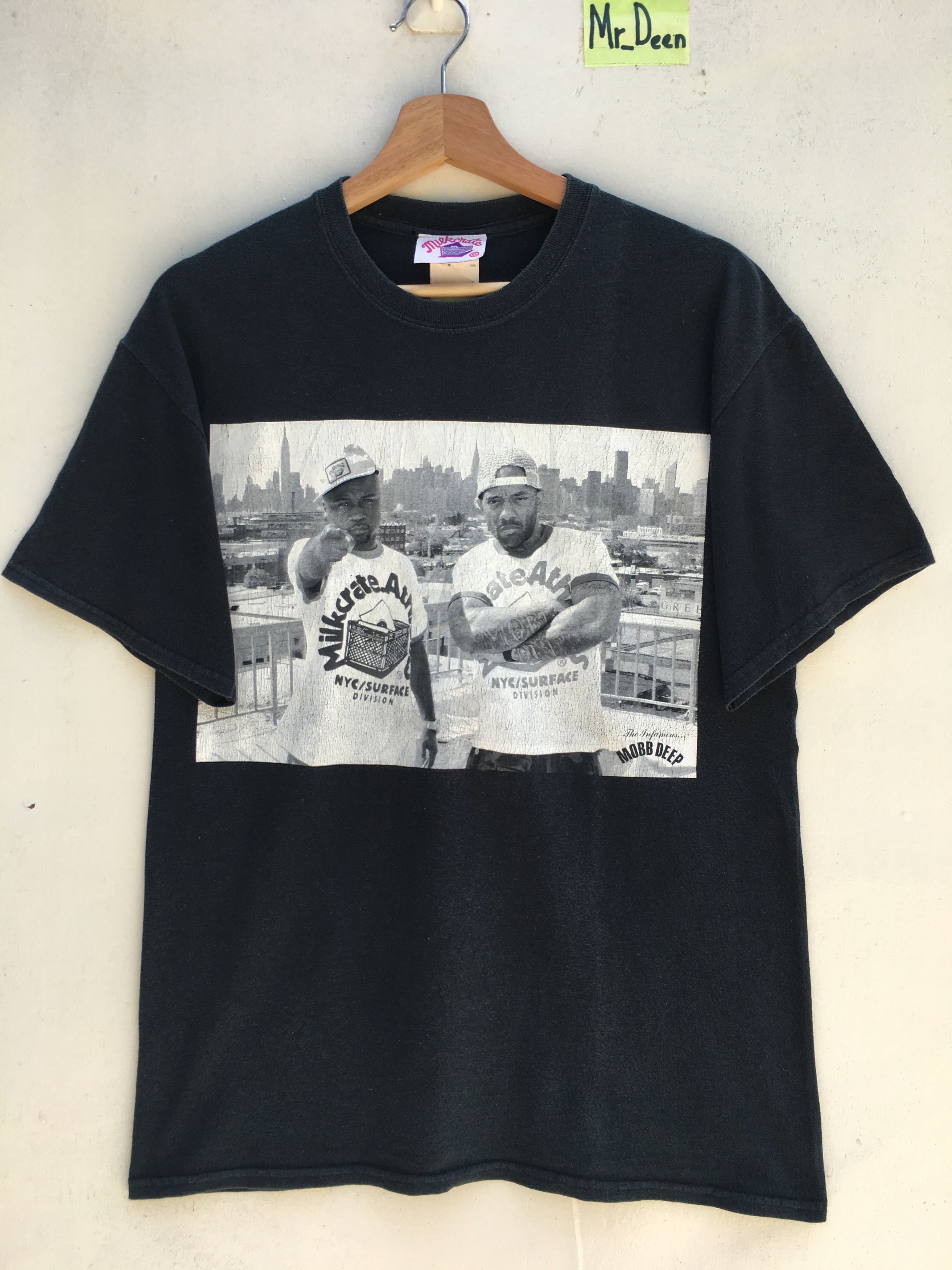 image of Rap Tees x Vintage Rapper The Infamous Mobb Deep X Milkcrate in Black, Men's (Size Medium)