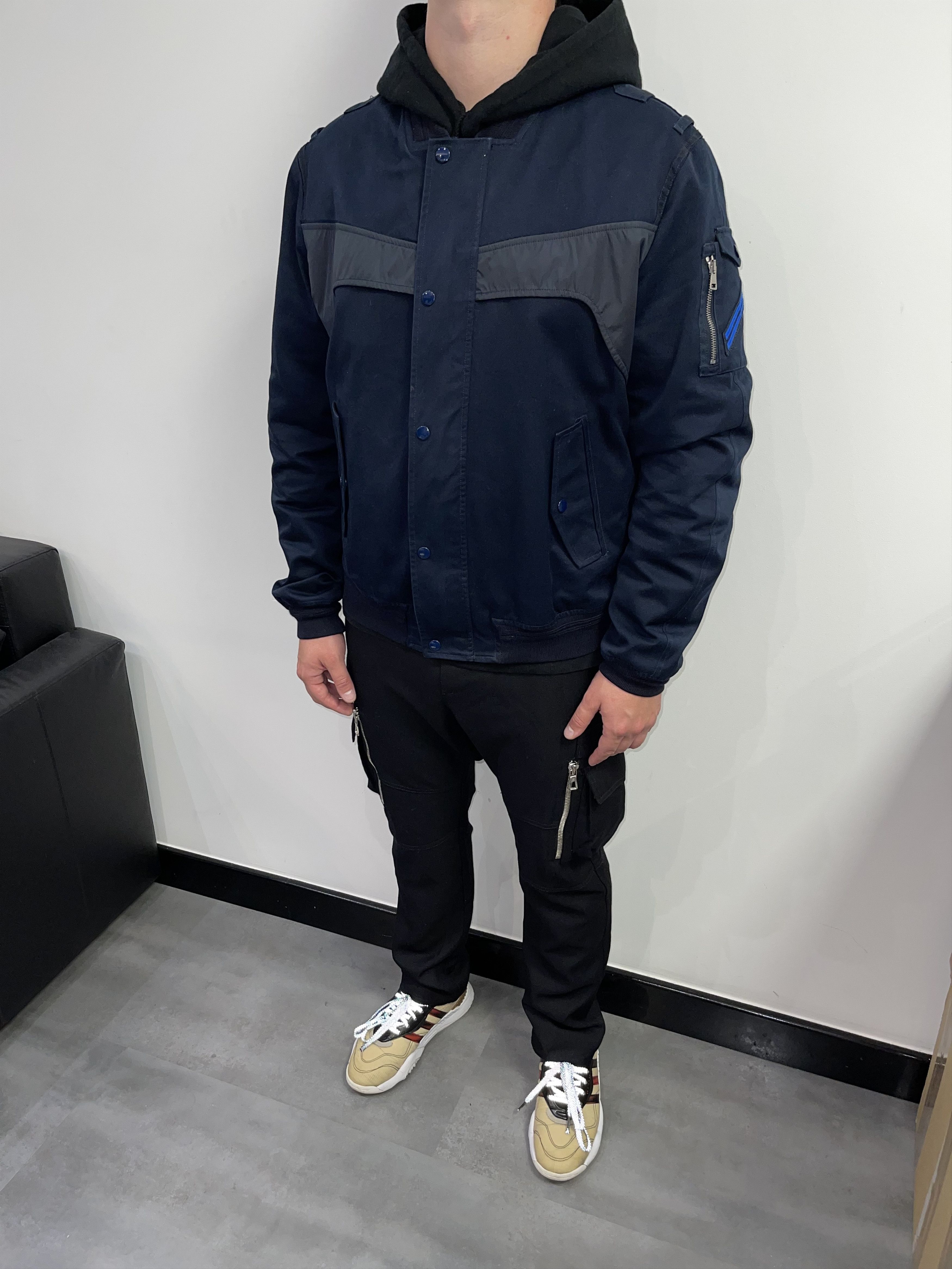 Gucci SS08 Gucci Tactical Pocket Navy Bomber Jacket Size US L / EU 52-54 / 3 - 2 Thumbnail