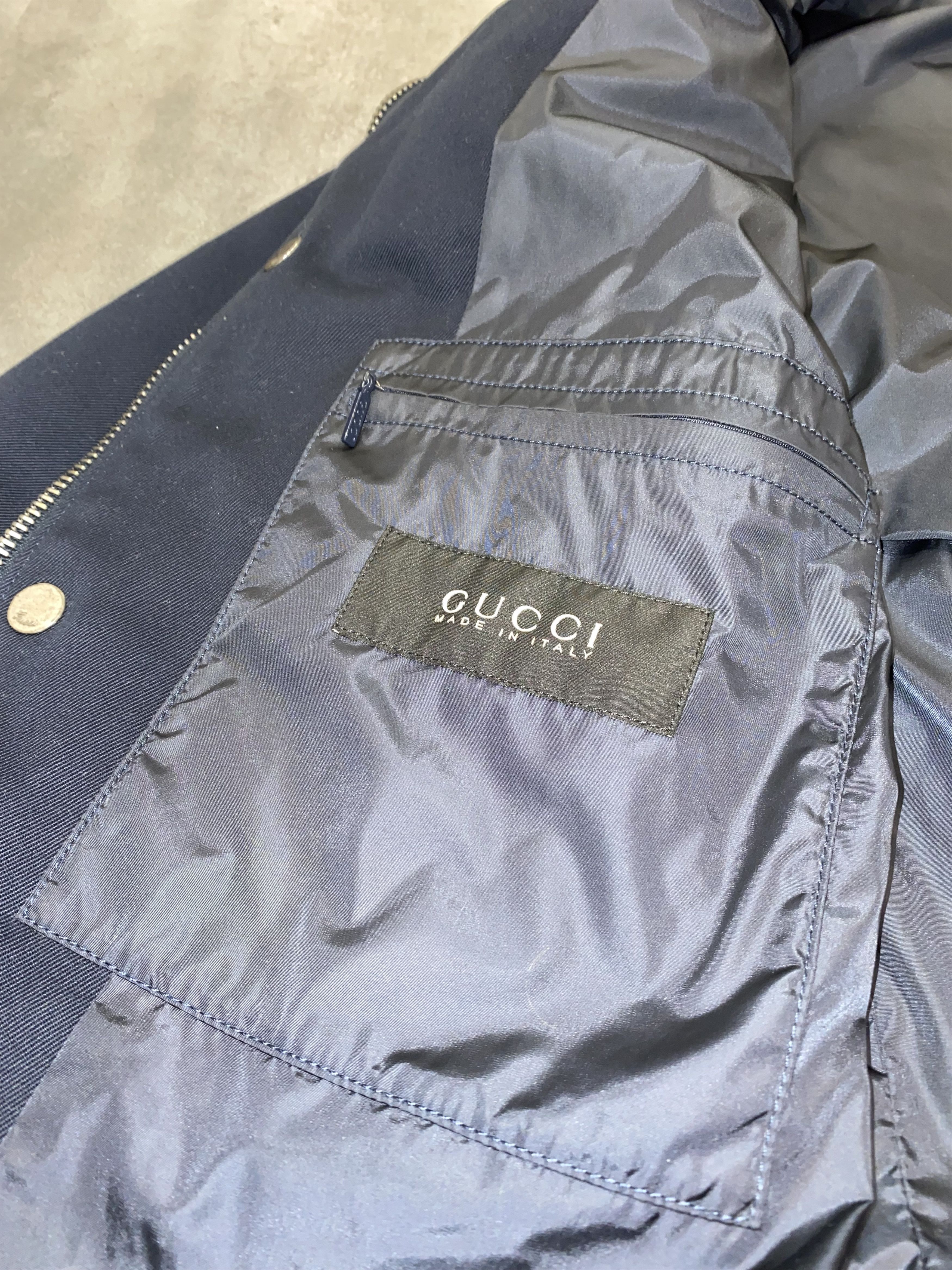 Gucci SS08 Gucci Tactical Pocket Navy Bomber Jacket Size US L / EU 52-54 / 3 - 18 Thumbnail