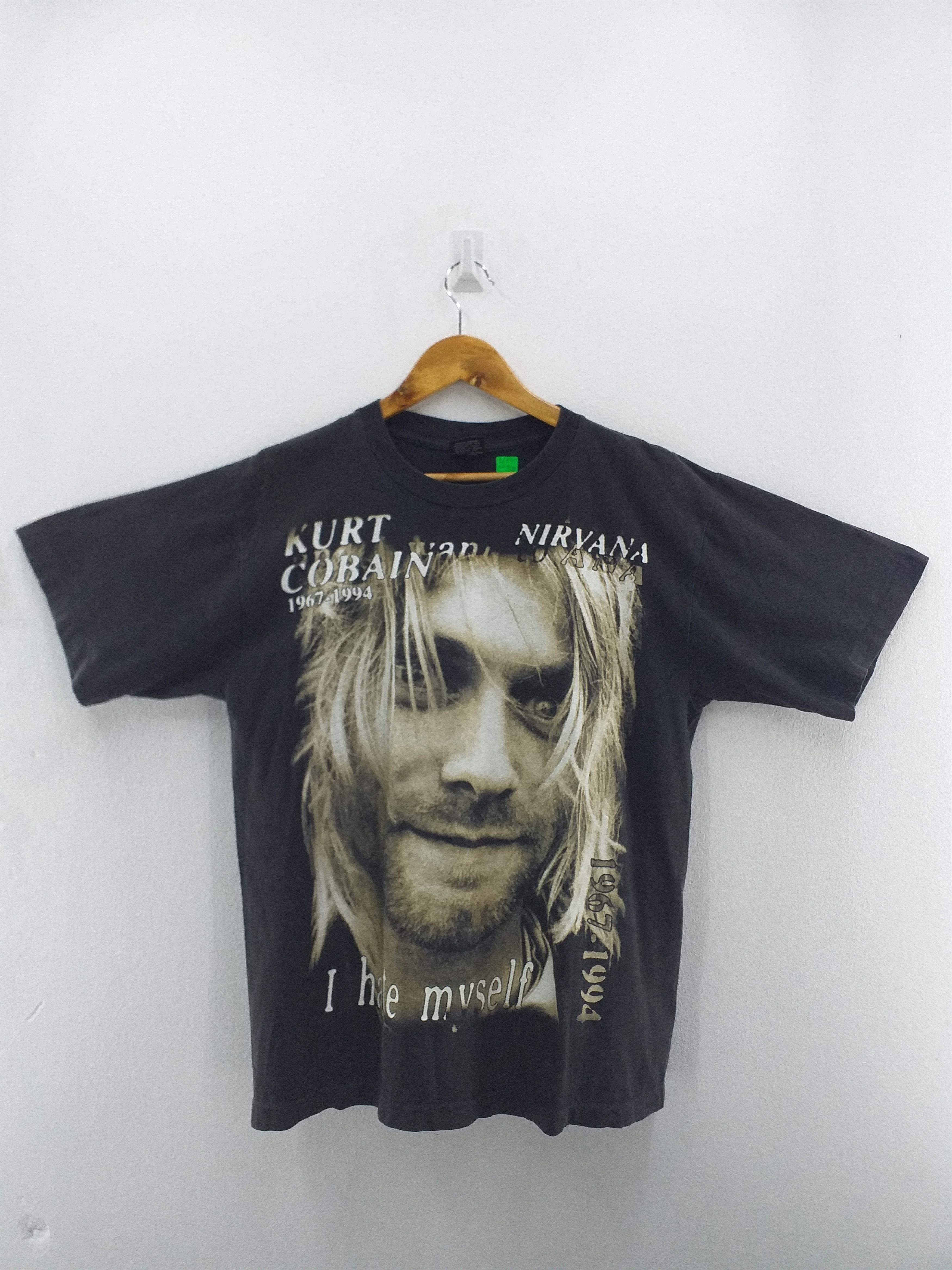 Vintage Vintage Kurt Cobain I Hate Myself Bootleg T Shirt -B037 | Grailed