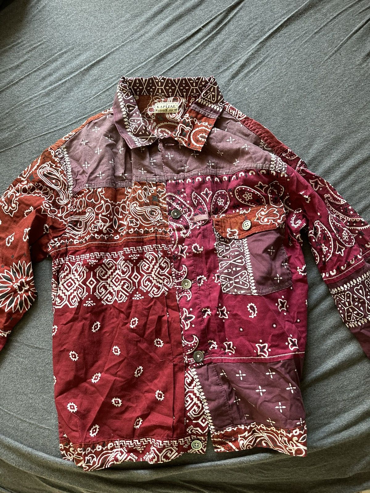 Kapital bandana patchwork shirt