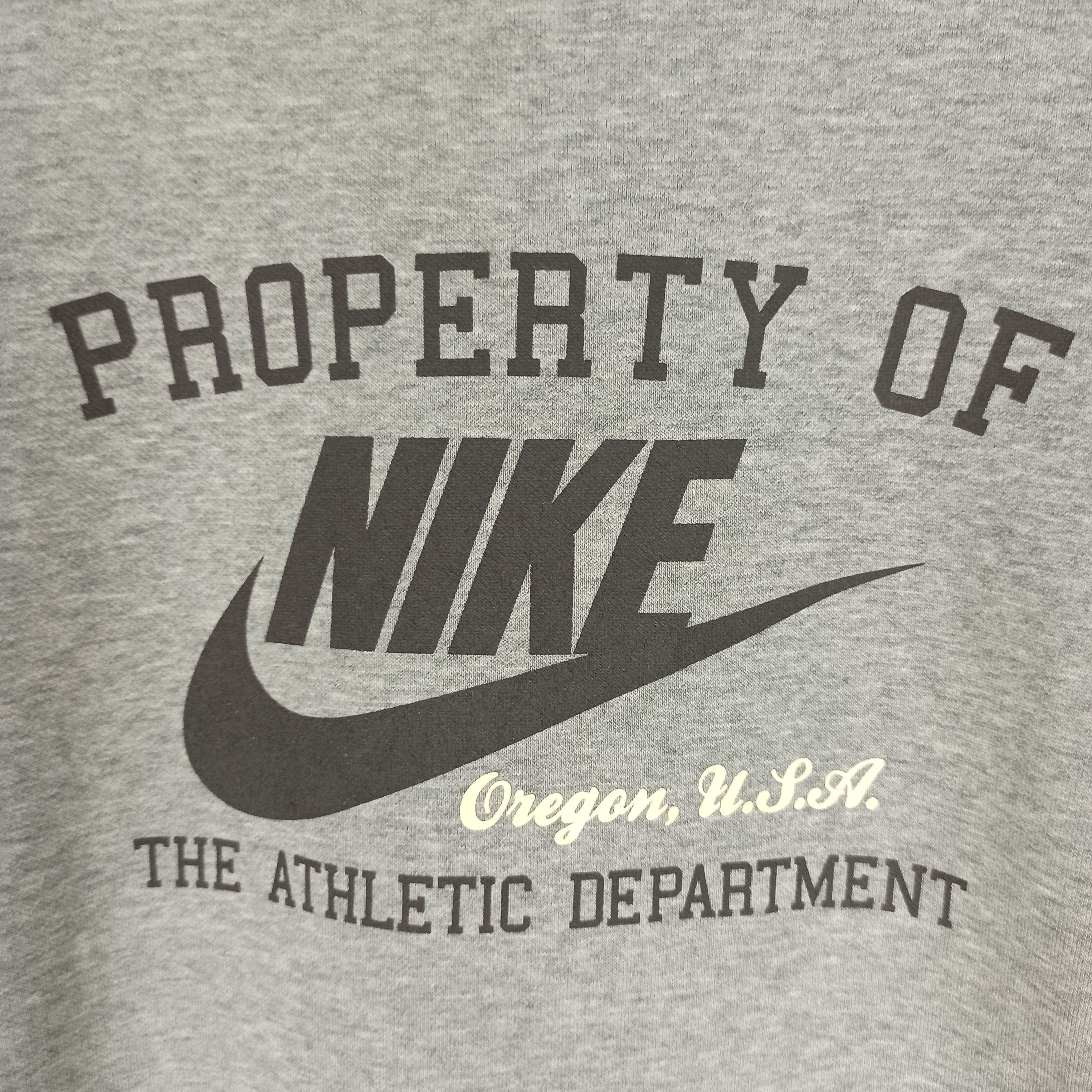 Nike Vintage Distressed Nike Sweatshirt Big Logo Swoosh Size US L / EU 52-54 / 3 - 2 Thumbnail