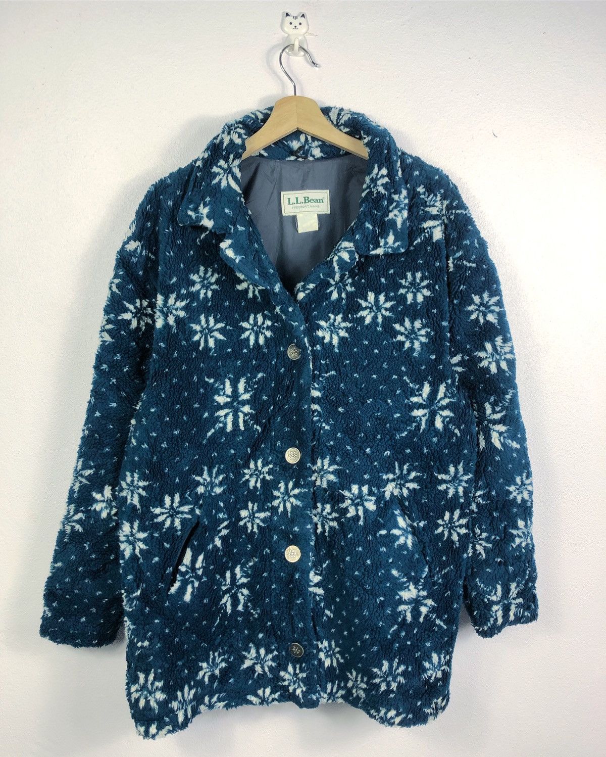 L.L. Bean Rare Vintage L.L. Bean Button Fleece Jacket Size US L / EU 52-54 / 3 - 1 Thumbnail