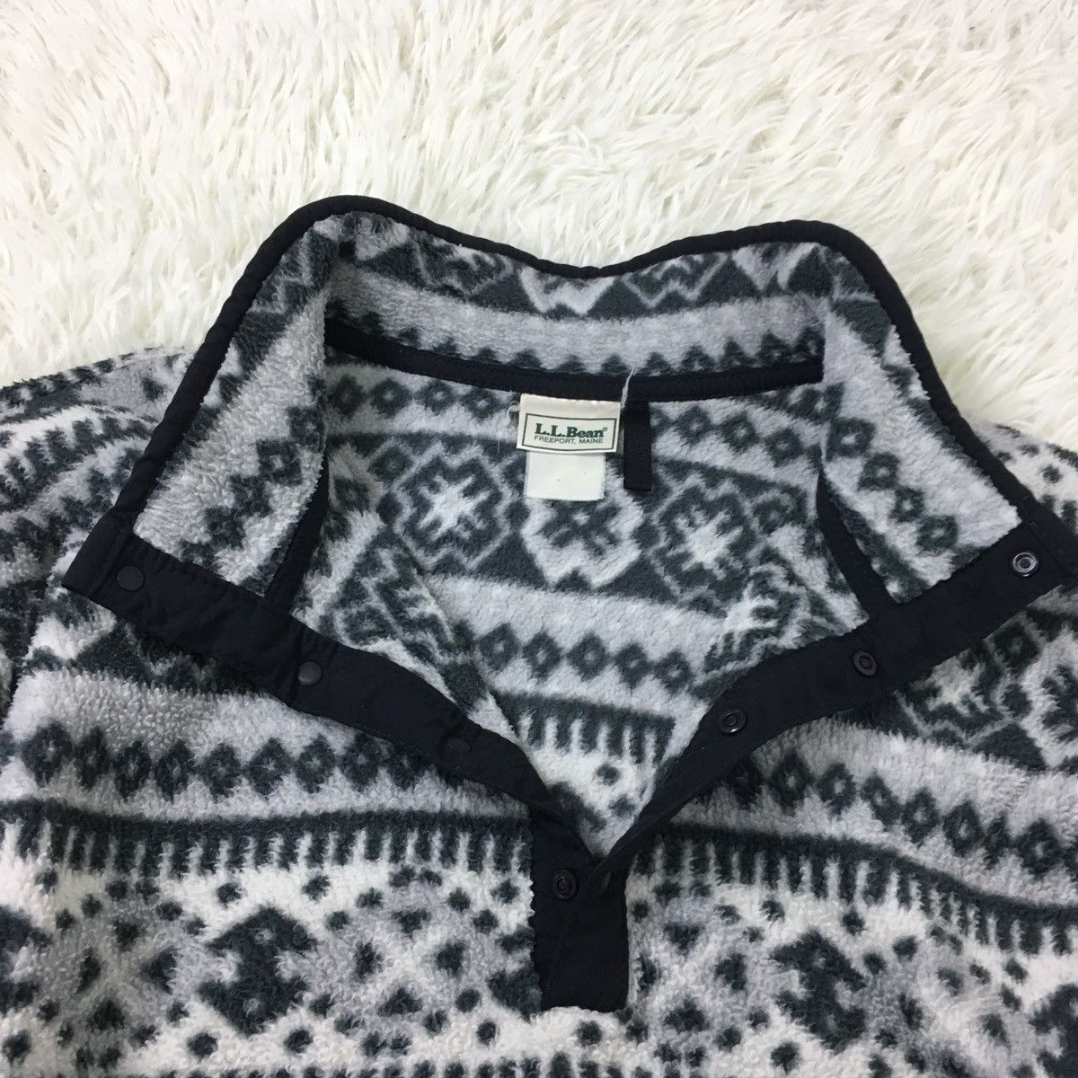 L.L. Bean L.L. Bean Navajo Fleece Sweater Size US L / EU 52-54 / 3 - 6 Thumbnail