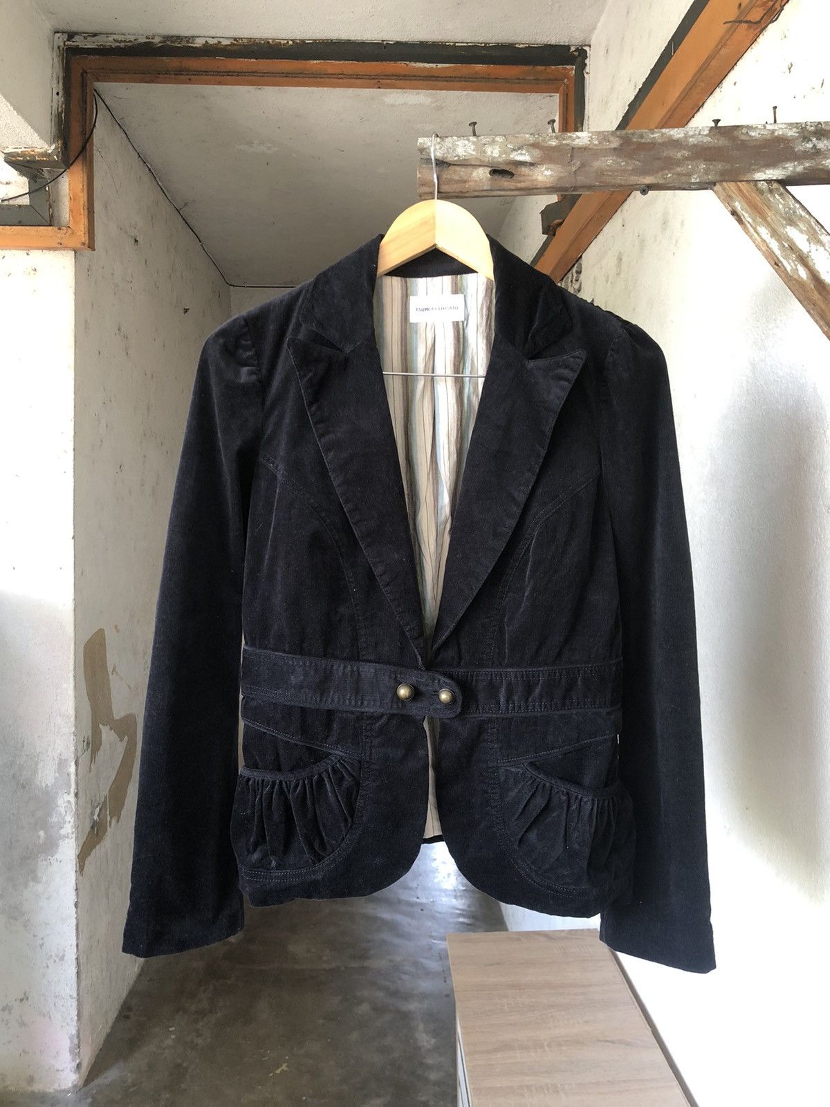 Issey Miyake Tsumori Chisato by Issey Miyake Corduroy Velvet Blazer Style Size M / US 6-8 / IT 42-44 - 6 Thumbnail