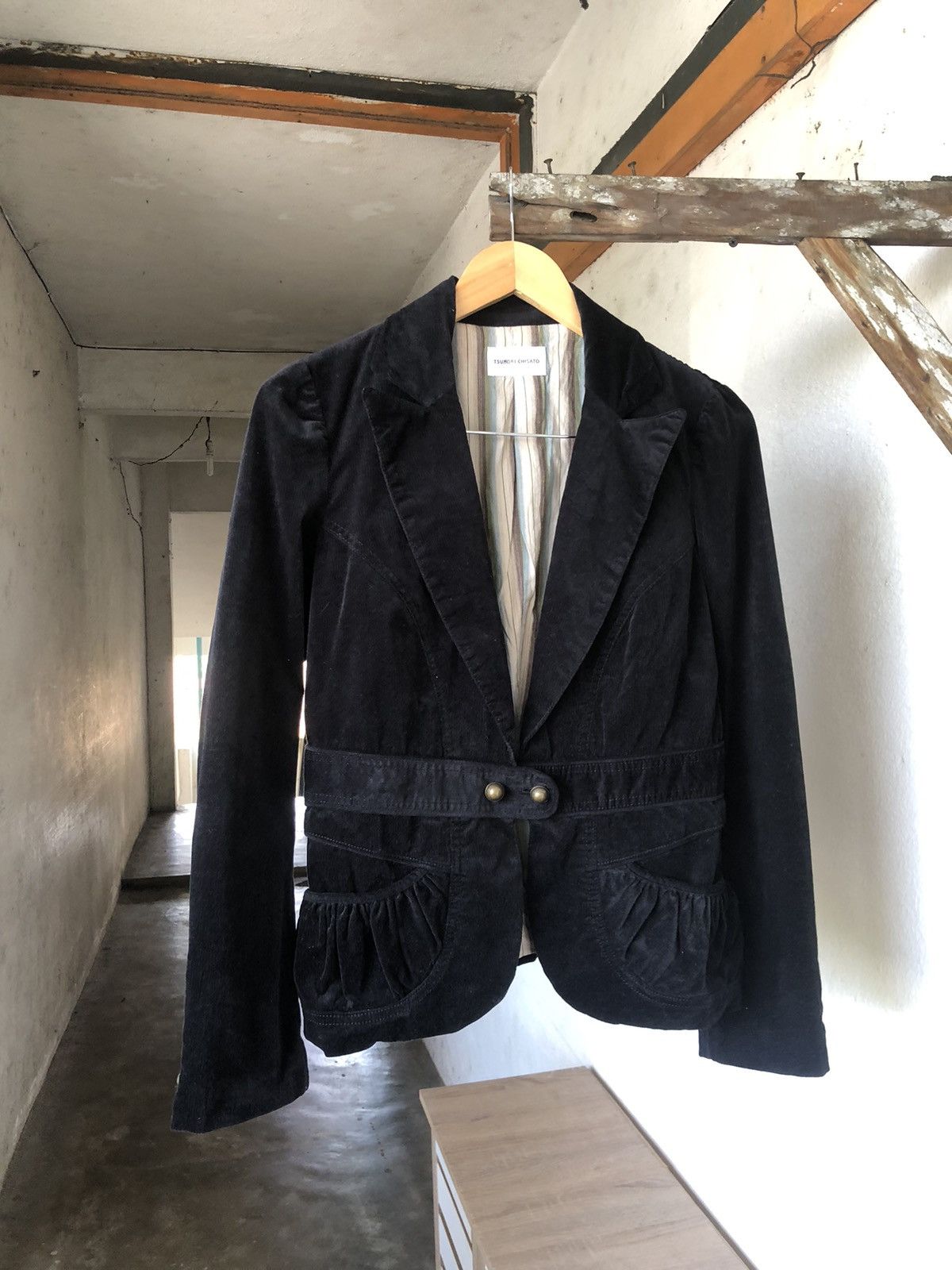 Issey Miyake Tsumori Chisato by Issey Miyake Corduroy Velvet Blazer Style Size M / US 6-8 / IT 42-44 - 7 Thumbnail