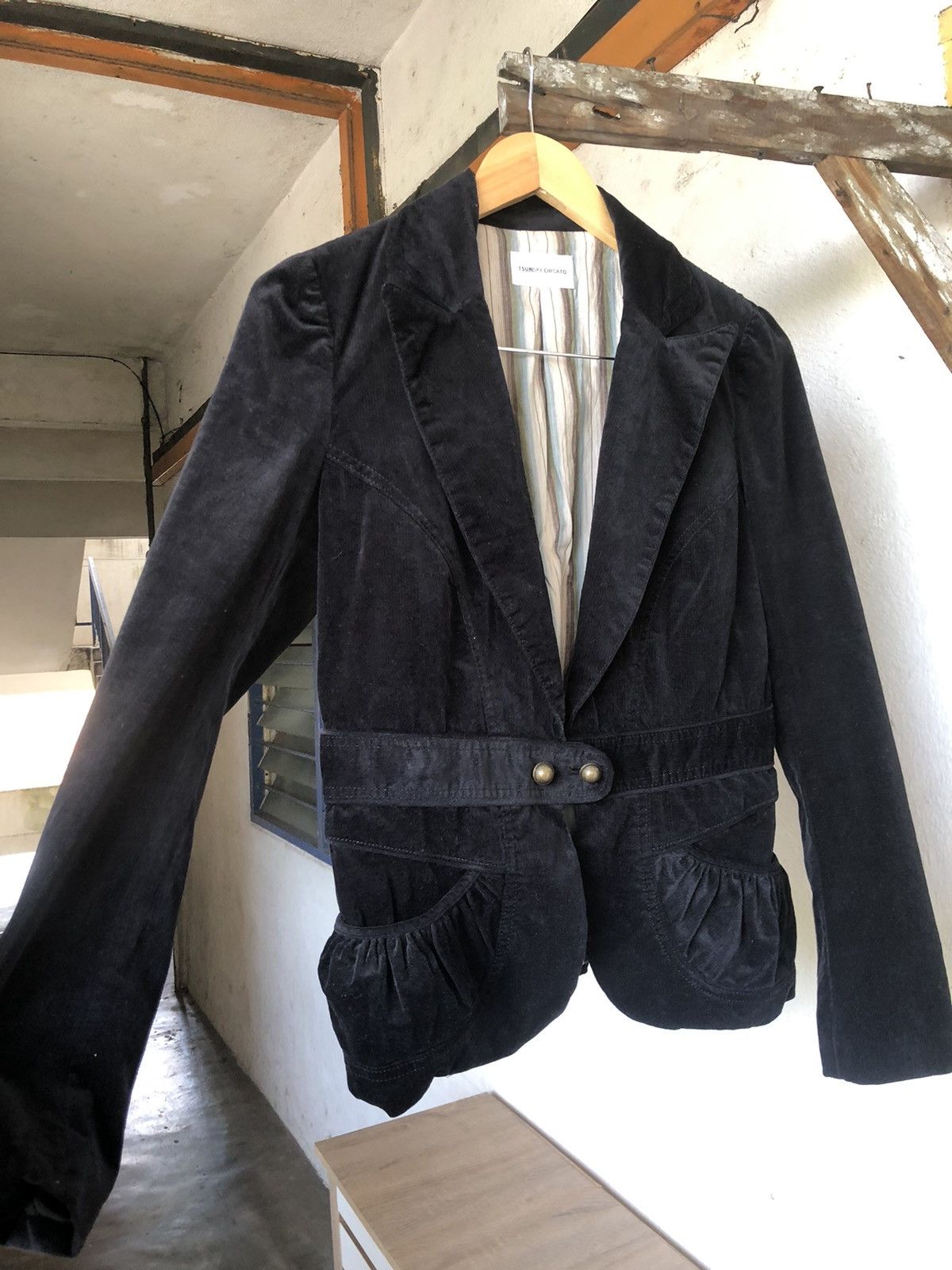 Issey Miyake Tsumori Chisato by Issey Miyake Corduroy Velvet Blazer Style Size M / US 6-8 / IT 42-44 - 16 Thumbnail