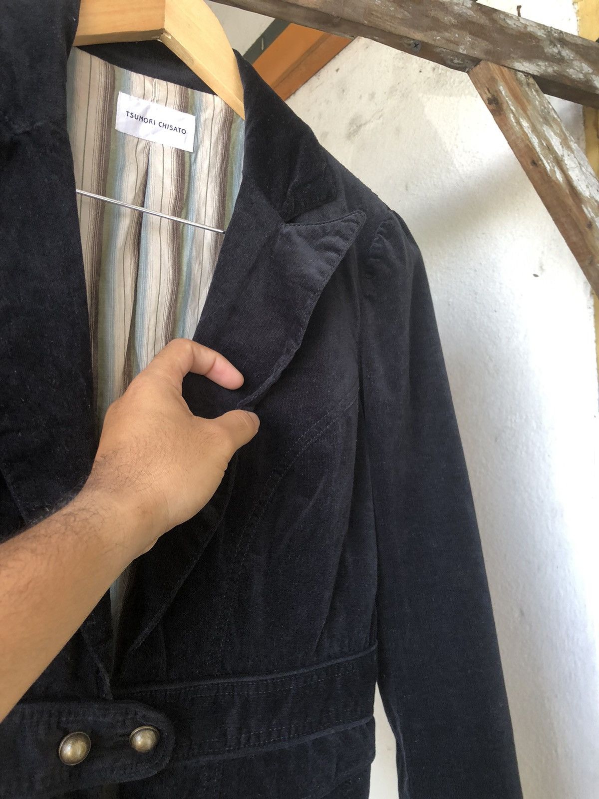 Issey Miyake Tsumori Chisato by Issey Miyake Corduroy Velvet Blazer Style Size M / US 6-8 / IT 42-44 - 15 Thumbnail
