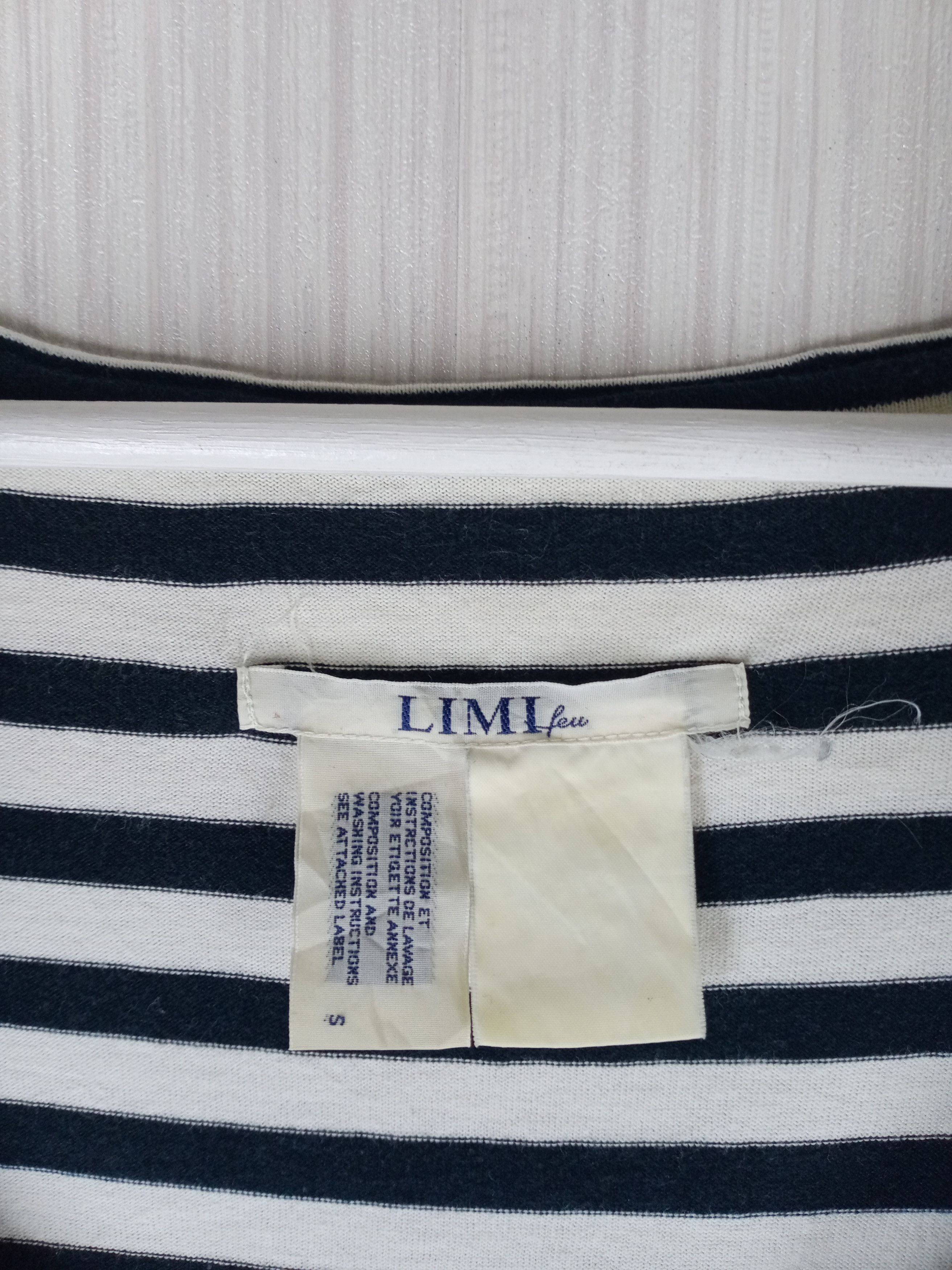 Japanese Brand × Limi Feu × Yohji Yamamoto Limi Feu By Yohji Yamamoto Striped Long Sleeve Size US S / EU 44-46 / 1 - 5 Thumbnail