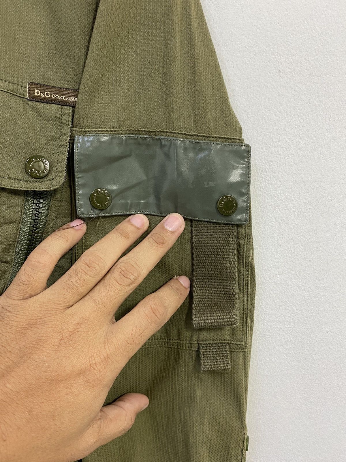 Dolce & Gabbana F/W 2003 Dolce and Gabbana Button Shirt Military Design Size US XS / EU 42 / 0 - 5 Thumbnail