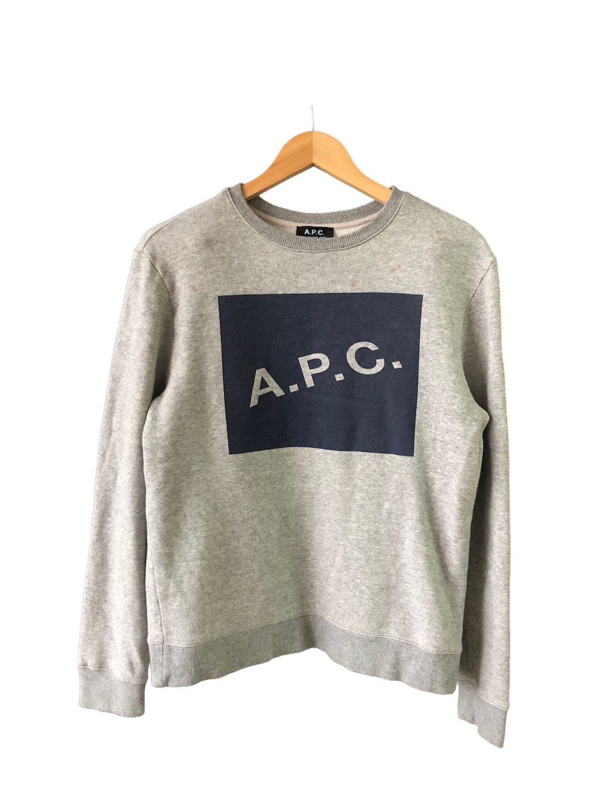 A.P.C. Vintage APC Big Logo Sweatshirt Women Size M / US 6-8 / IT 42-44 - 3 Thumbnail