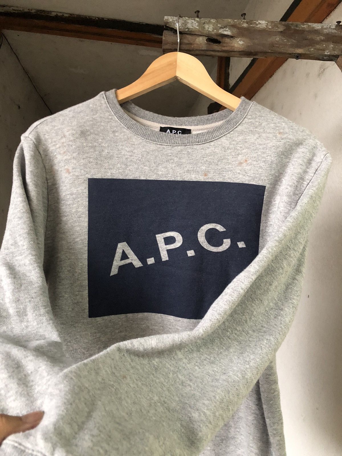 A.P.C. Vintage APC Big Logo Sweatshirt Women Size M / US 6-8 / IT 42-44 - 13 Thumbnail