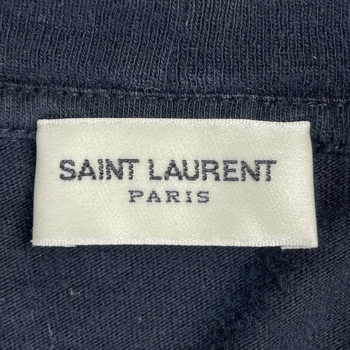 Saint Laurent Paris SAINT LAURENT PARIS SS16 BLACK THRASHED T-SHIRT Size US XL / EU 56 / 4 - 5 Thumbnail