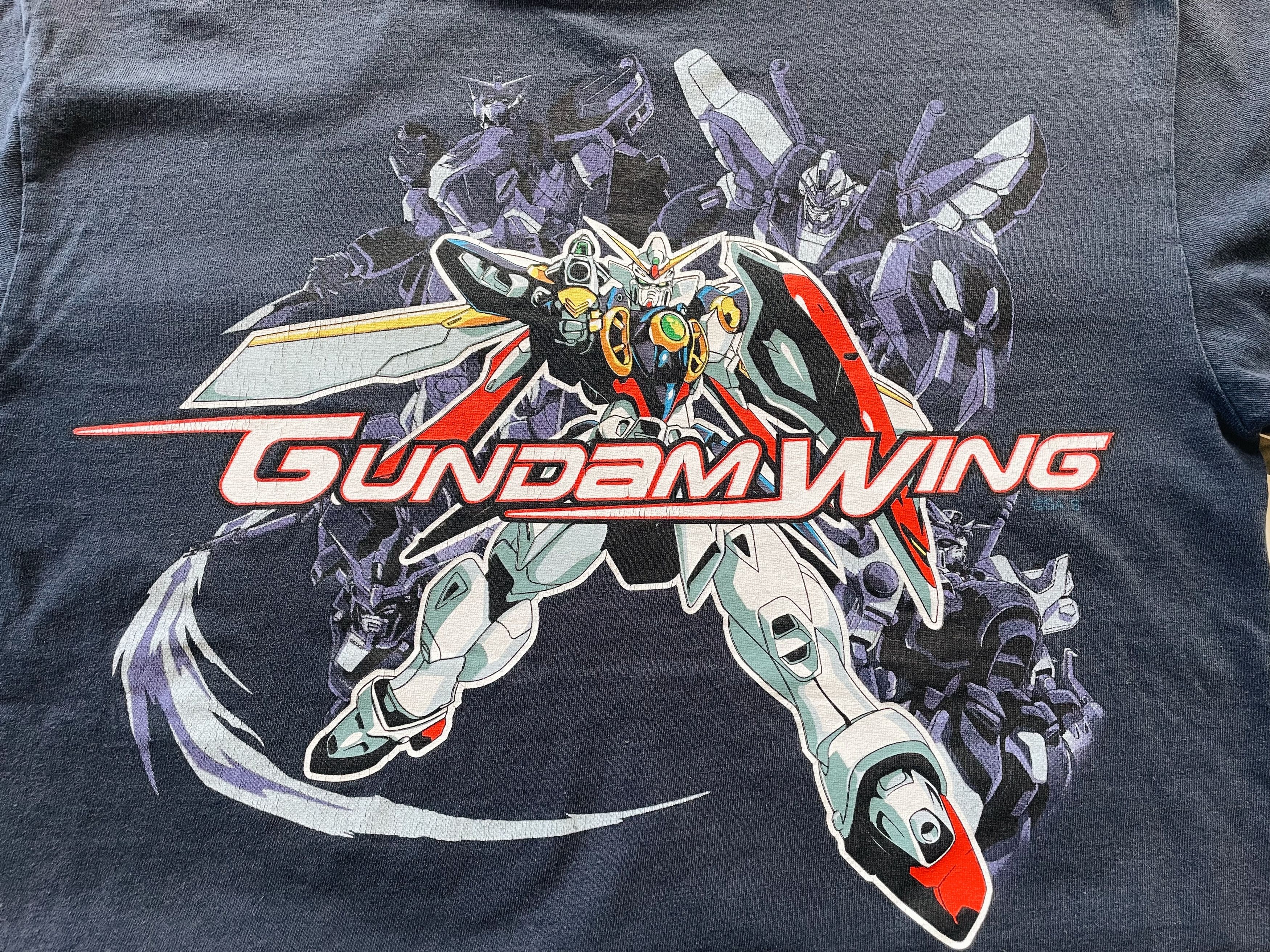Anime Vintage 00s Mobile Suit Gundam Wing T-shirt Navy Size US M / EU 48-50 / 2 - 3 Thumbnail