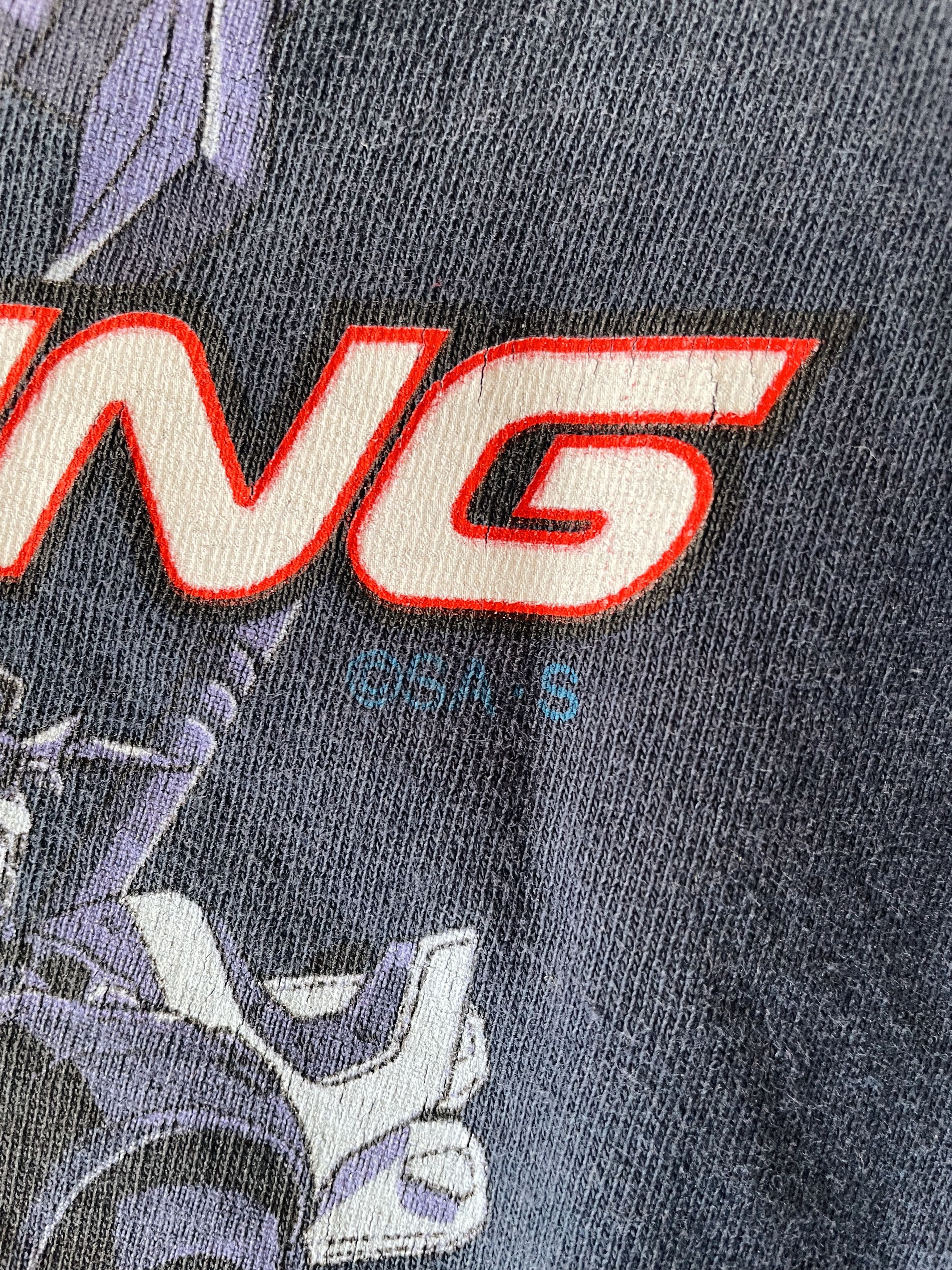 Anime Vintage 00s Mobile Suit Gundam Wing T-shirt Navy Size US M / EU 48-50 / 2 - 7 Thumbnail
