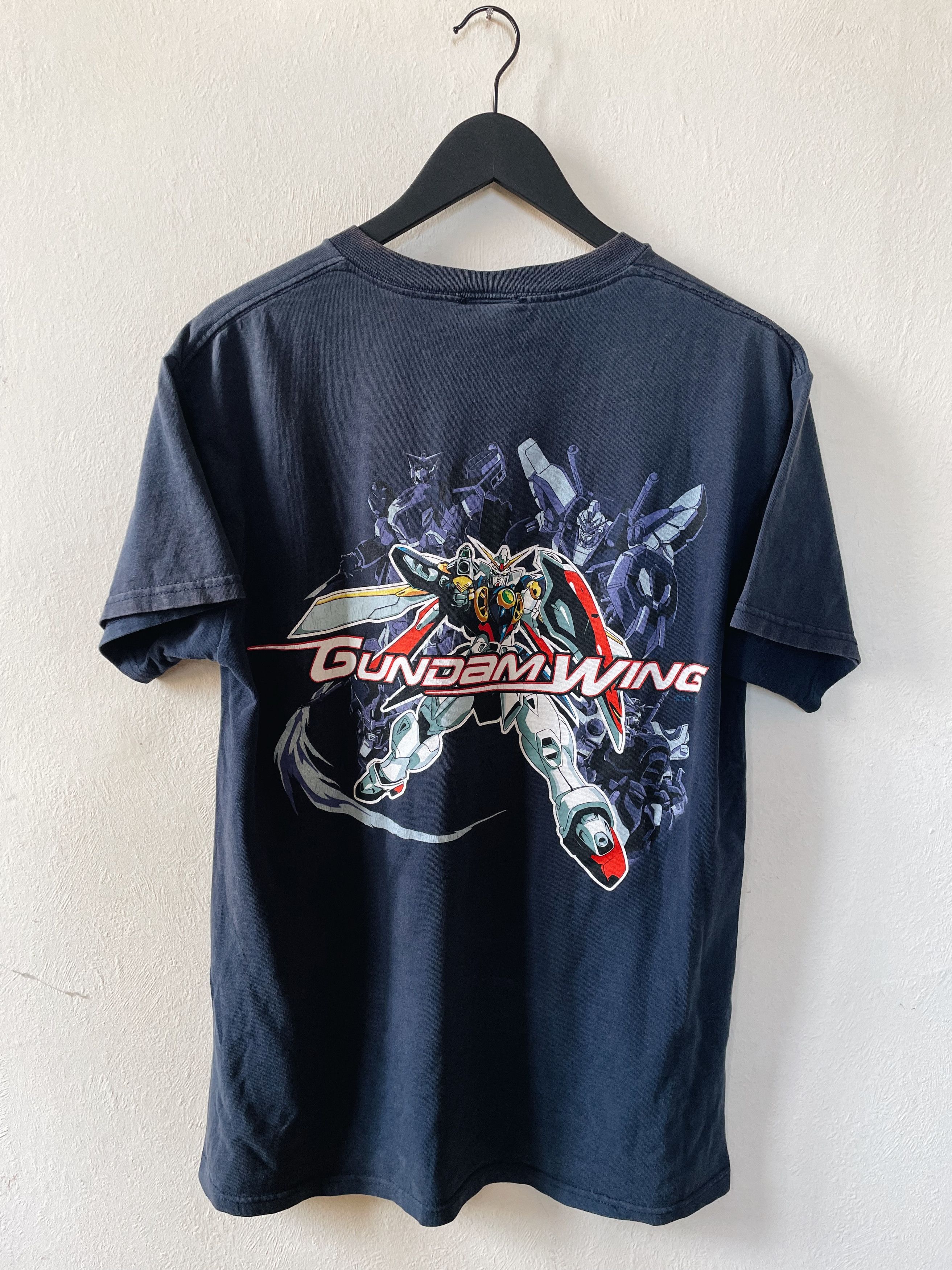 Anime Vintage 00s Mobile Suit Gundam Wing T-shirt Navy Size US M / EU 48-50 / 2 - 1 Thumbnail