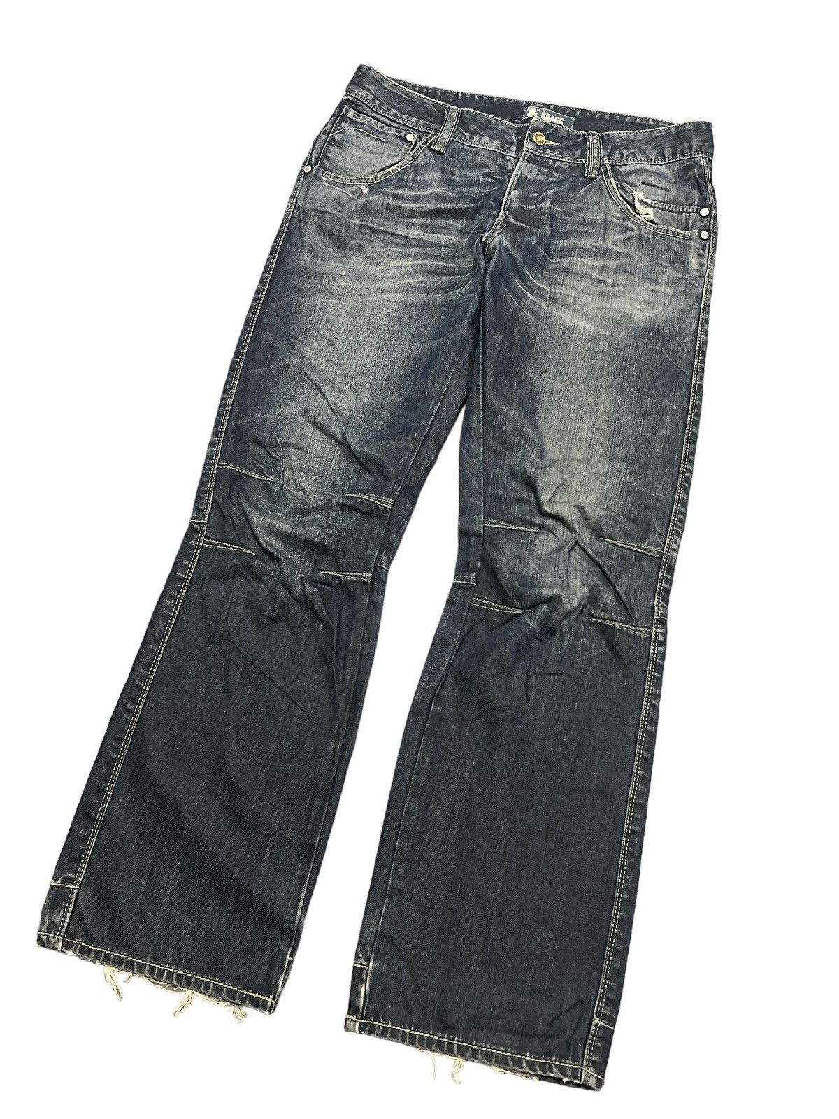 Japanese Brand × Vintage FLARED💥 & BRAGG DISTRESSED DENIM PANT Size US 33 - 5 Thumbnail