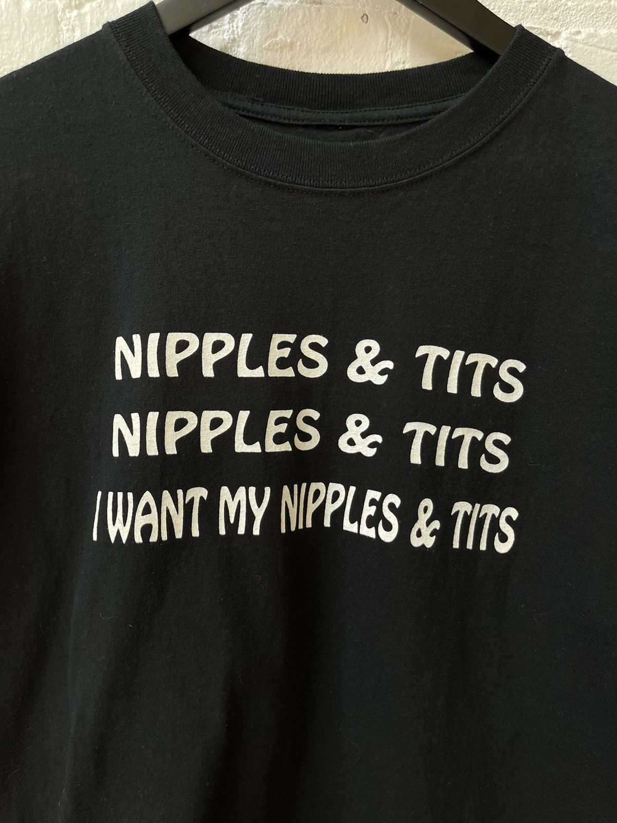 Vintage Vintage I WANT MY NIPPLES & TITS ! Crazy Shirt 4Gseller Size US L / EU 52-54 / 3 - 2 Thumbnail