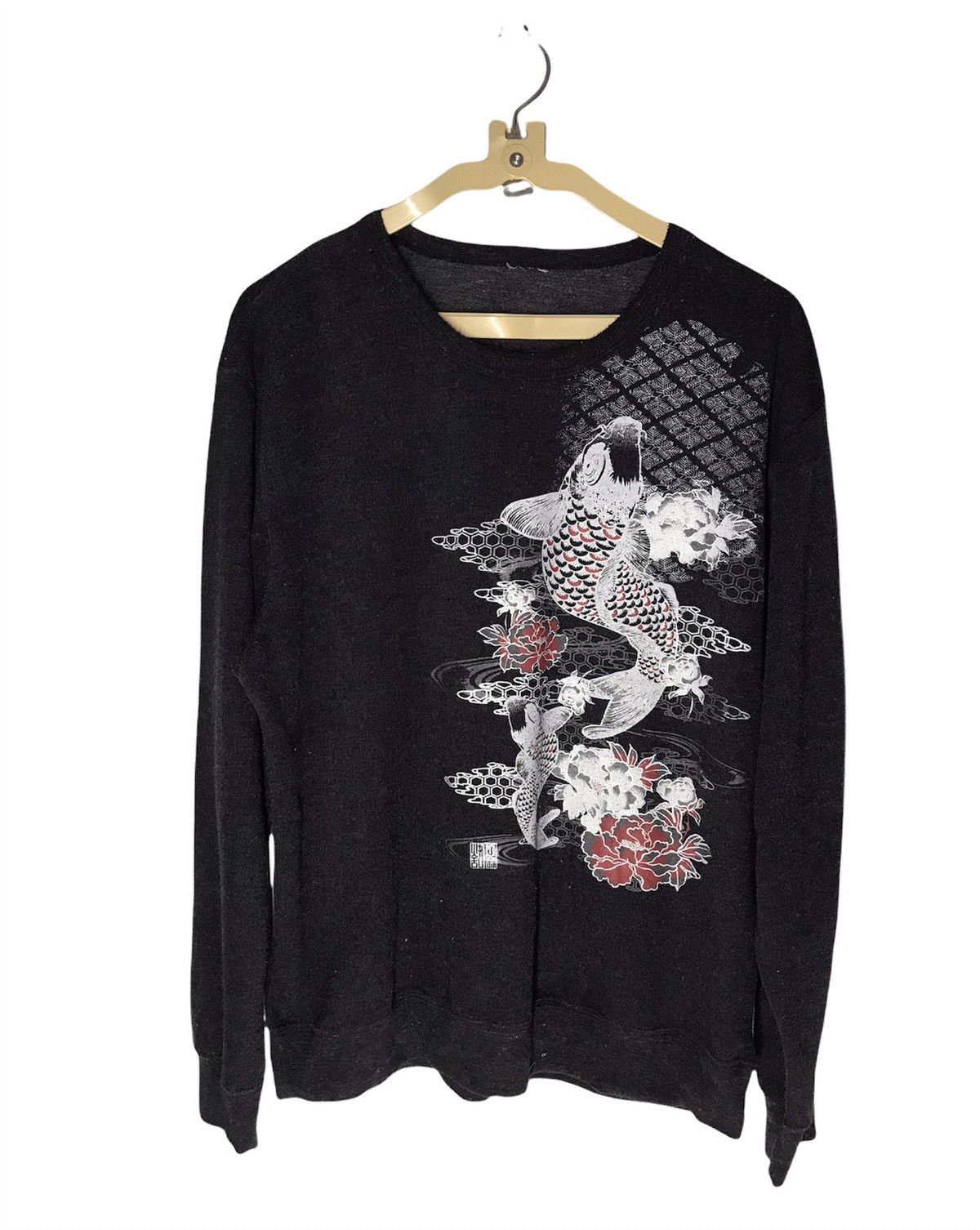 Japanese Brand Koi fish printed sweatshirt Size US M / EU 48-50 / 2 - 1 Thumbnail