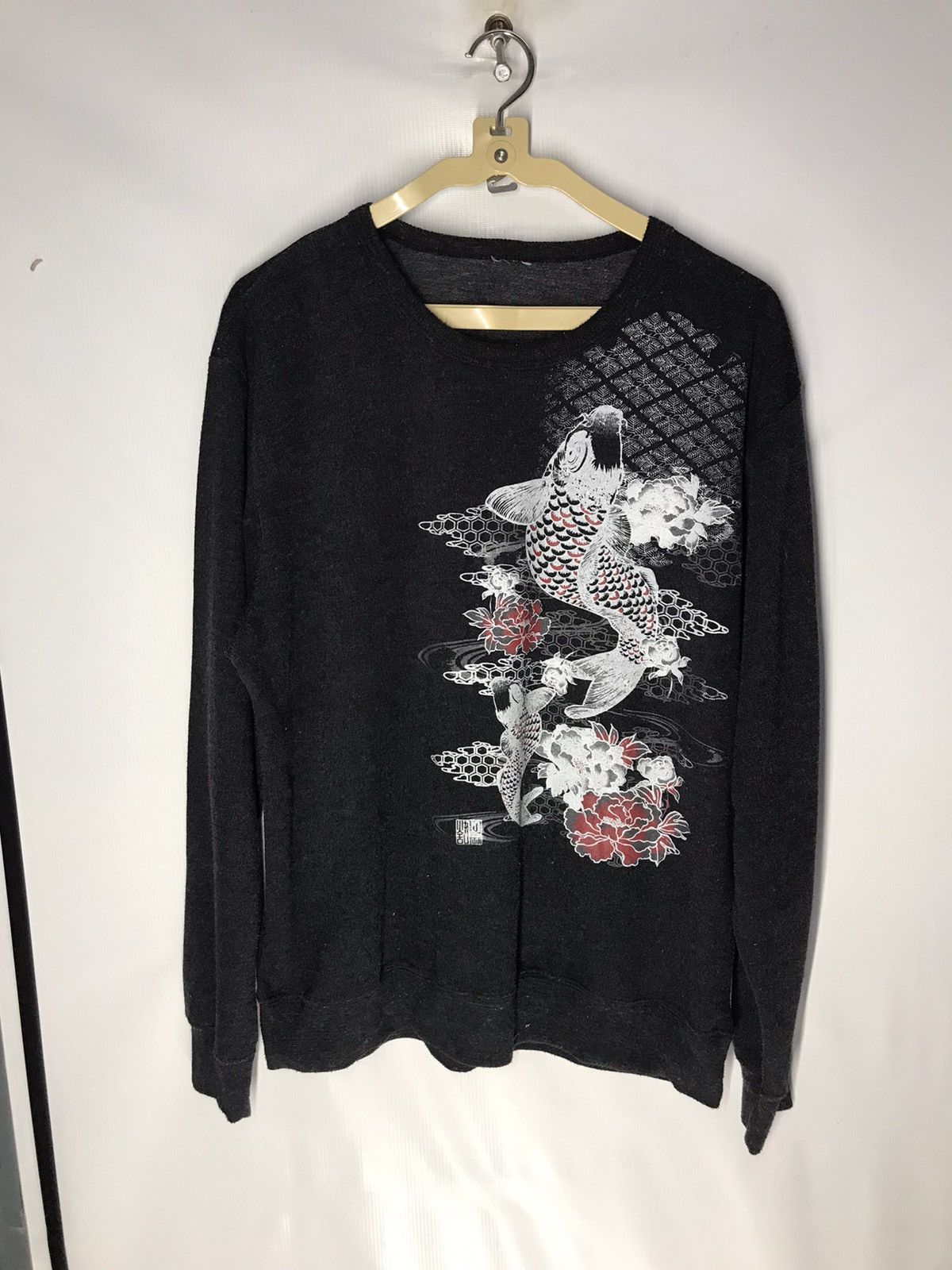 Japanese Brand Koi fish printed sweatshirt Size US M / EU 48-50 / 2 - 6 Thumbnail