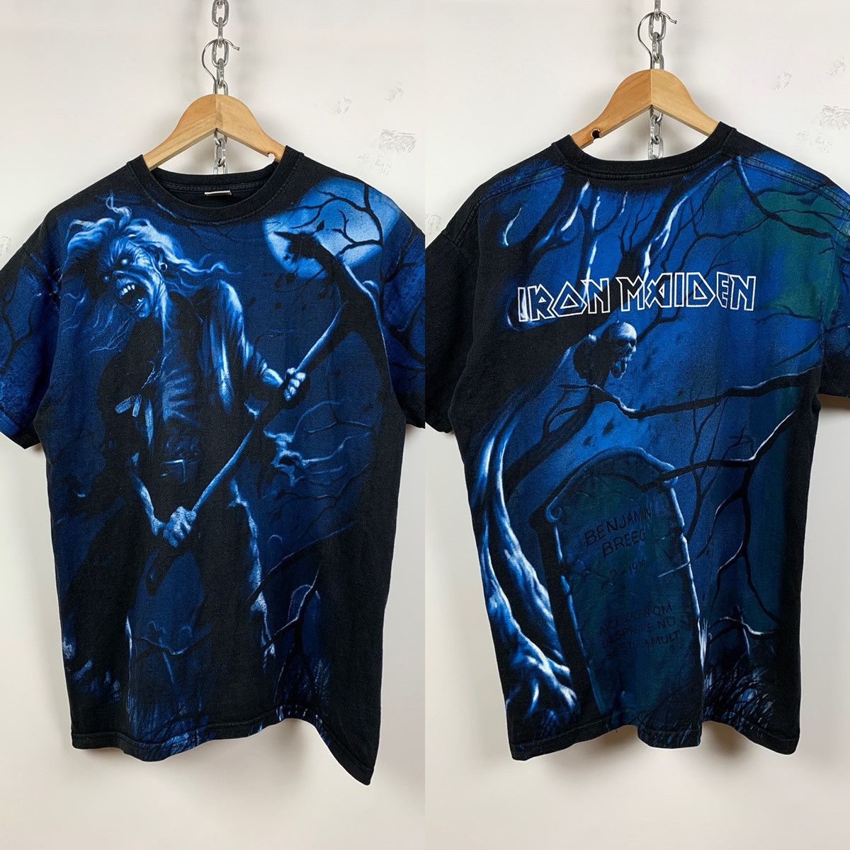 Band Tees Vintage Iron Maiden All Over Print Band T-Shirt Size US M / EU 48-50 / 2 - 1 Thumbnail