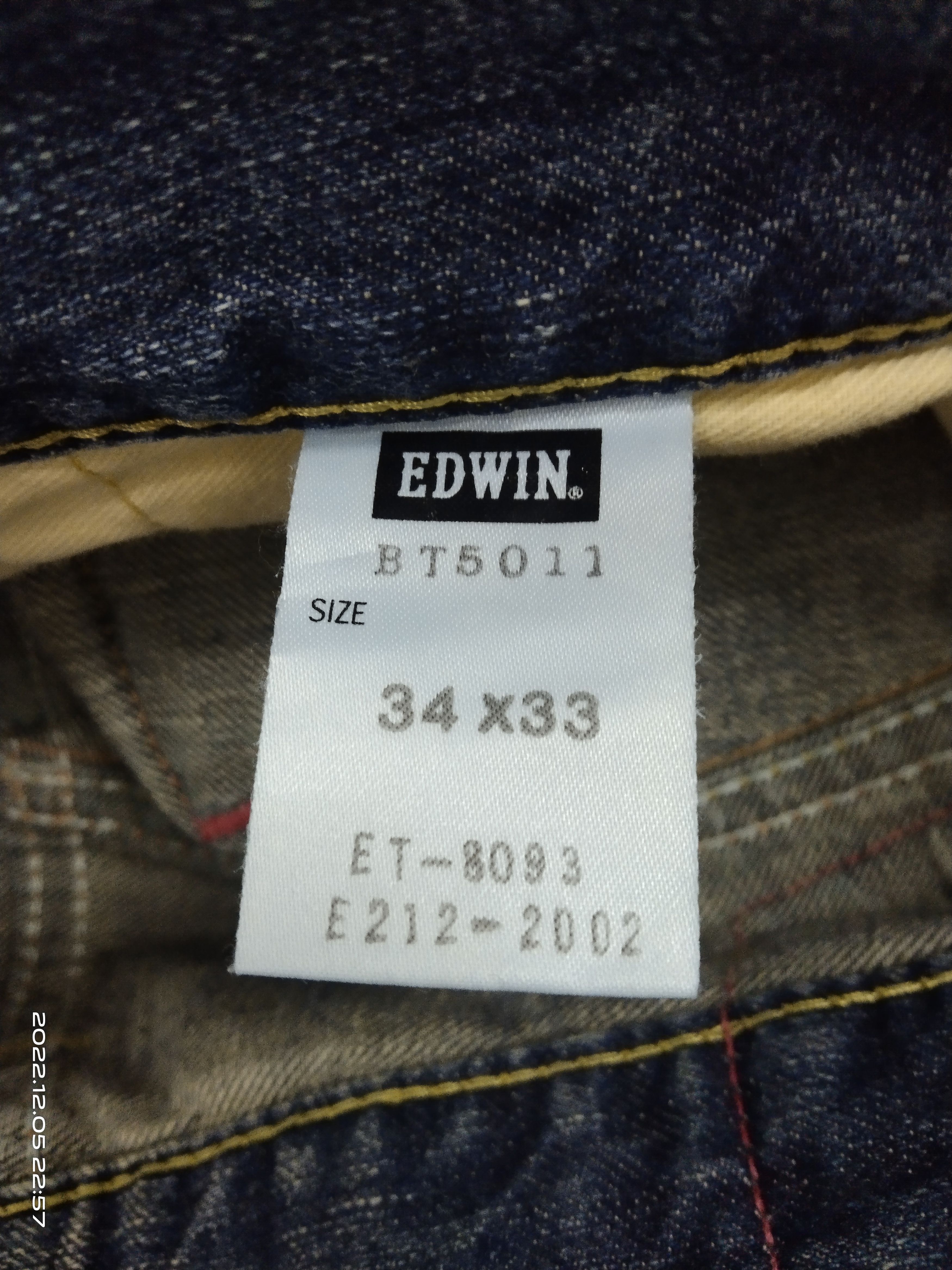 Edwin FLARE🔥THRASH EAT EYE'S EDWIN BLUE TRIP Size US 34 / EU 50 - 10 Thumbnail