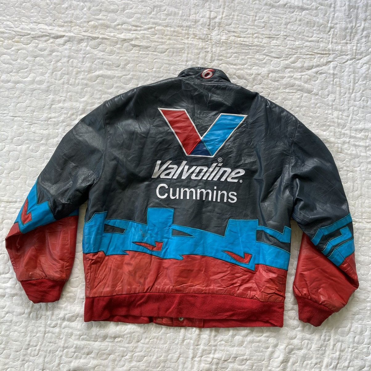 JH Design VINTAGE 1980s ROUSH RACING BY JH DESIGN LEATHER JACKET Size US M / EU 48-50 / 2 - 2 Thumbnail