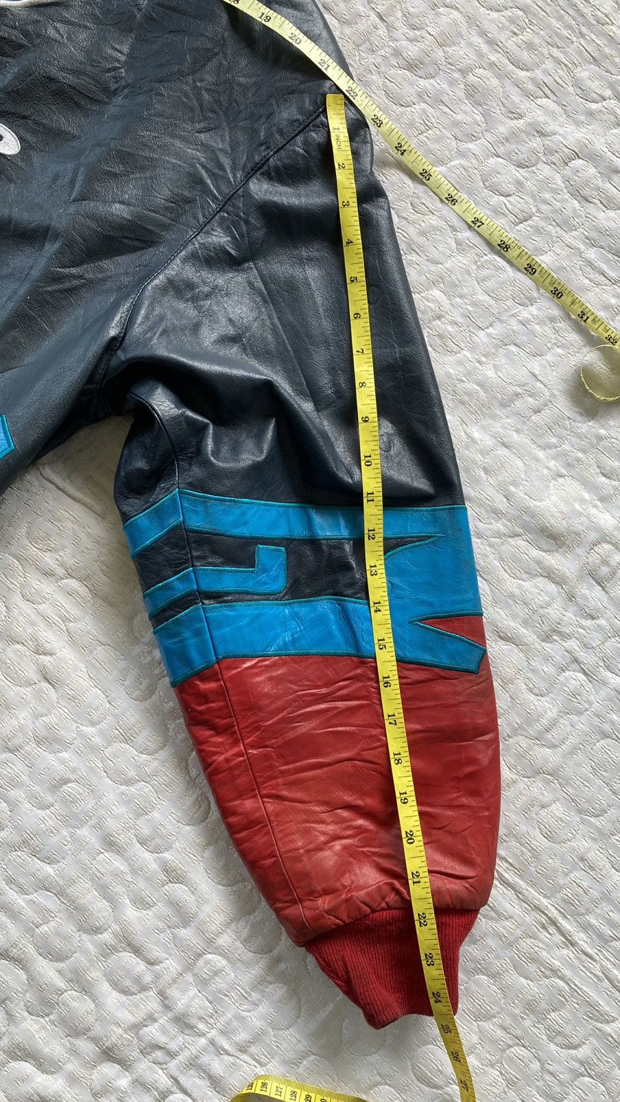 JH Design VINTAGE 1980s ROUSH RACING BY JH DESIGN LEATHER JACKET Size US M / EU 48-50 / 2 - 4 Thumbnail