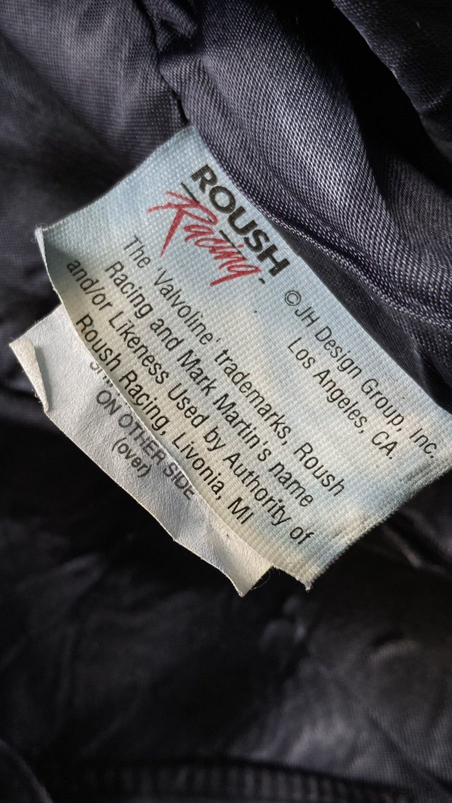 JH Design VINTAGE 1980s ROUSH RACING BY JH DESIGN LEATHER JACKET Size US M / EU 48-50 / 2 - 11 Thumbnail