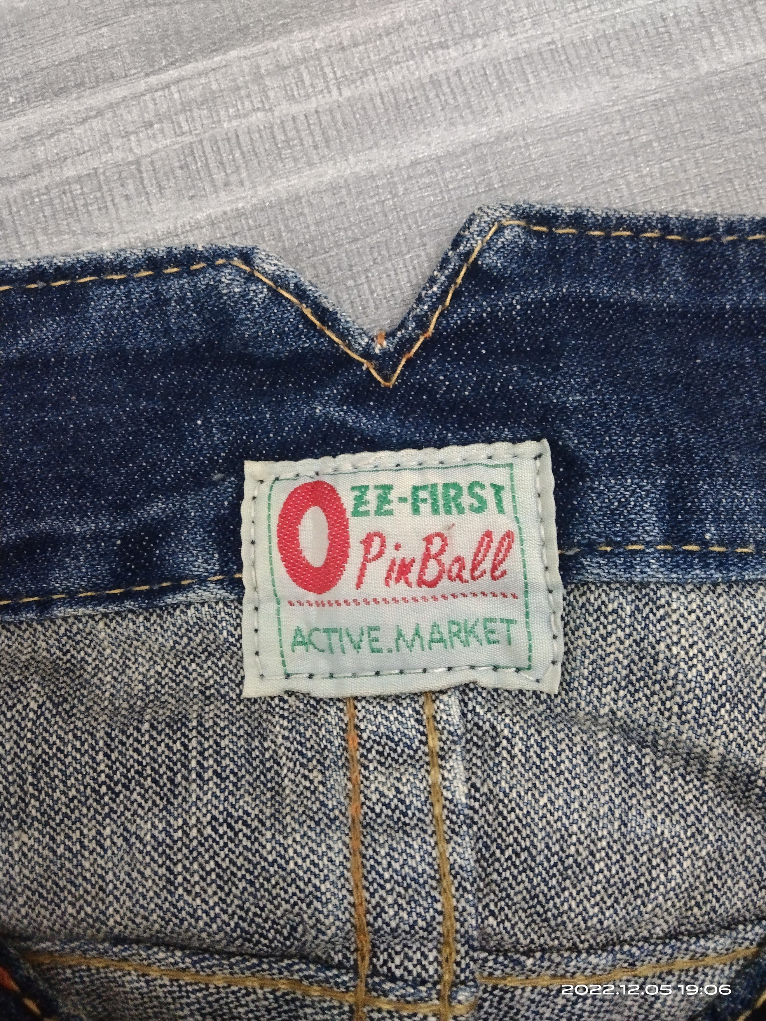 Japanese Brand FLARE🔥SUPER SICK EAT EYES OZZ-FIRST DENIM PANTS Size US 33 - 8 Thumbnail