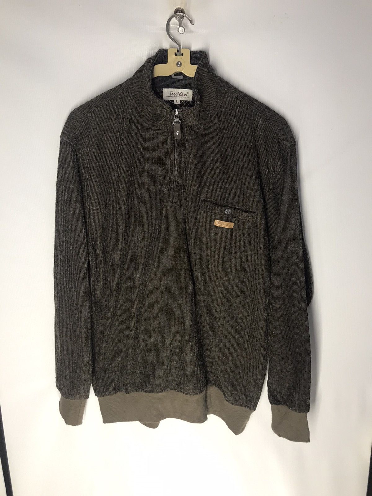 Japanese Brand Knit sweatshirt half zipper by Troy bros Size US M / EU 48-50 / 2 - 6 Thumbnail