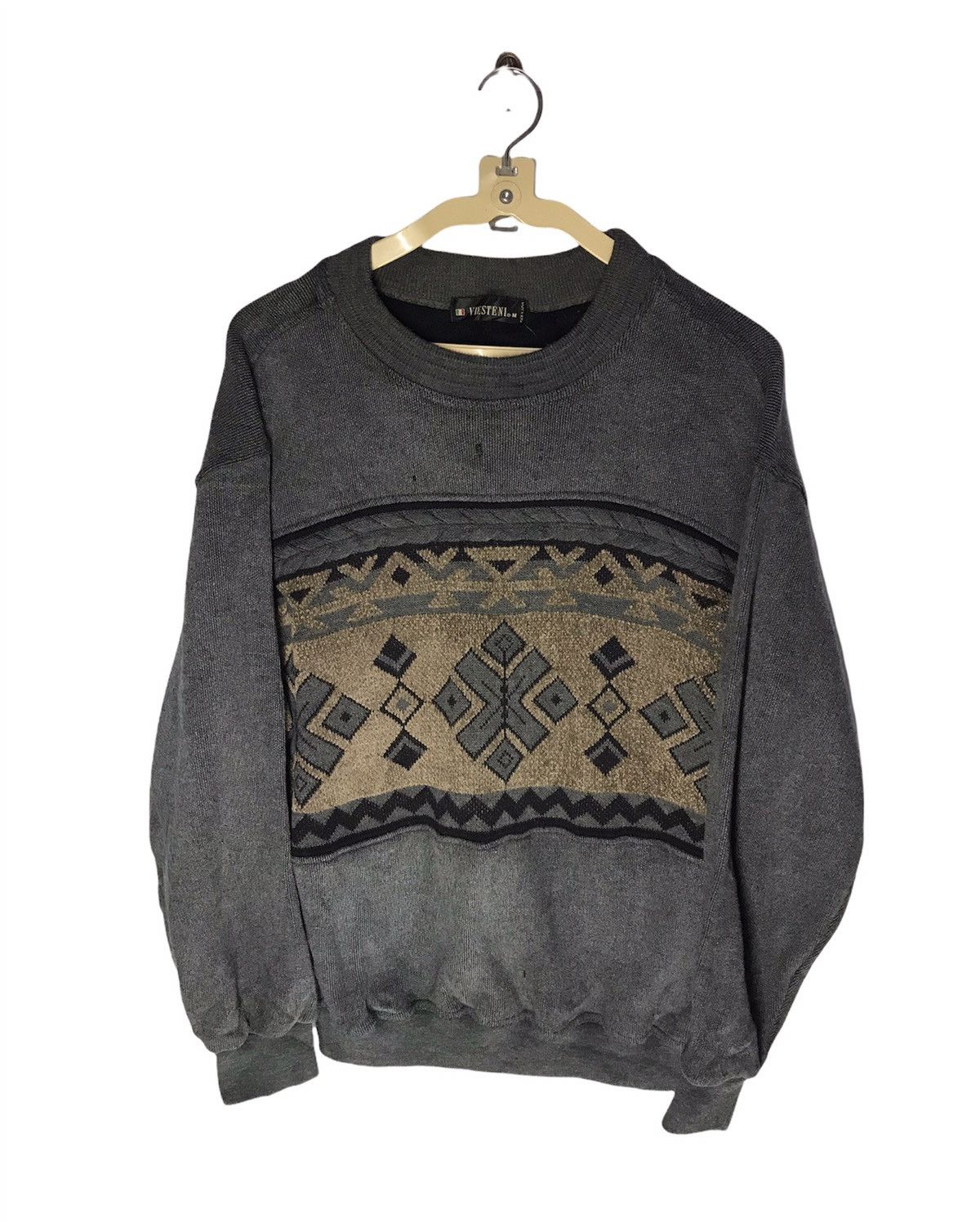 Japanese Brand Knit crewneck sweatshirt by viesteni Size US M / EU 48-50 / 2 - 1 Thumbnail