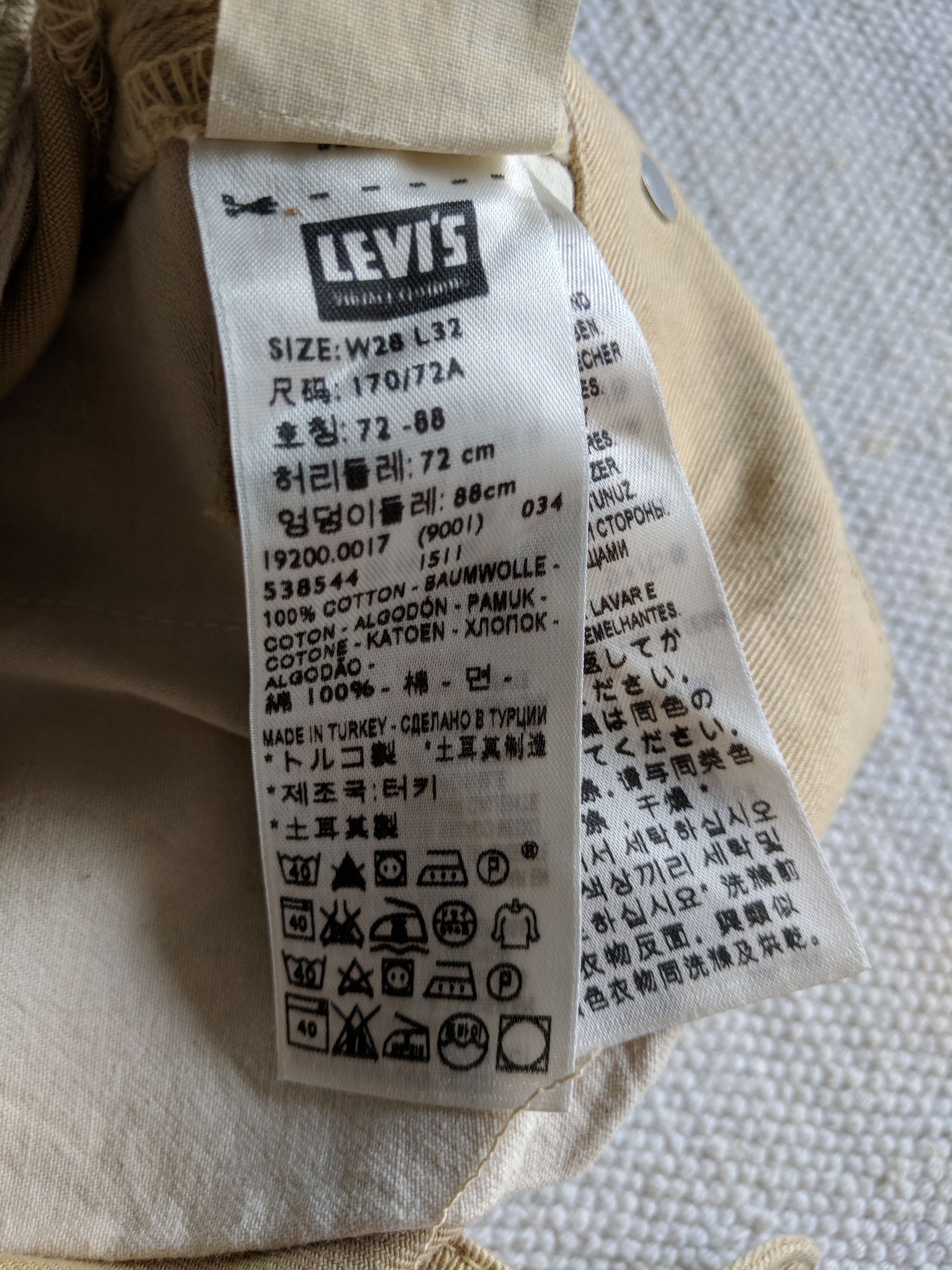 Levi's Levis LVC vintage clothing San Francisco deadstock khakis chino 1920s style pants size 29 30 Size US 29 - 12 Thumbnail