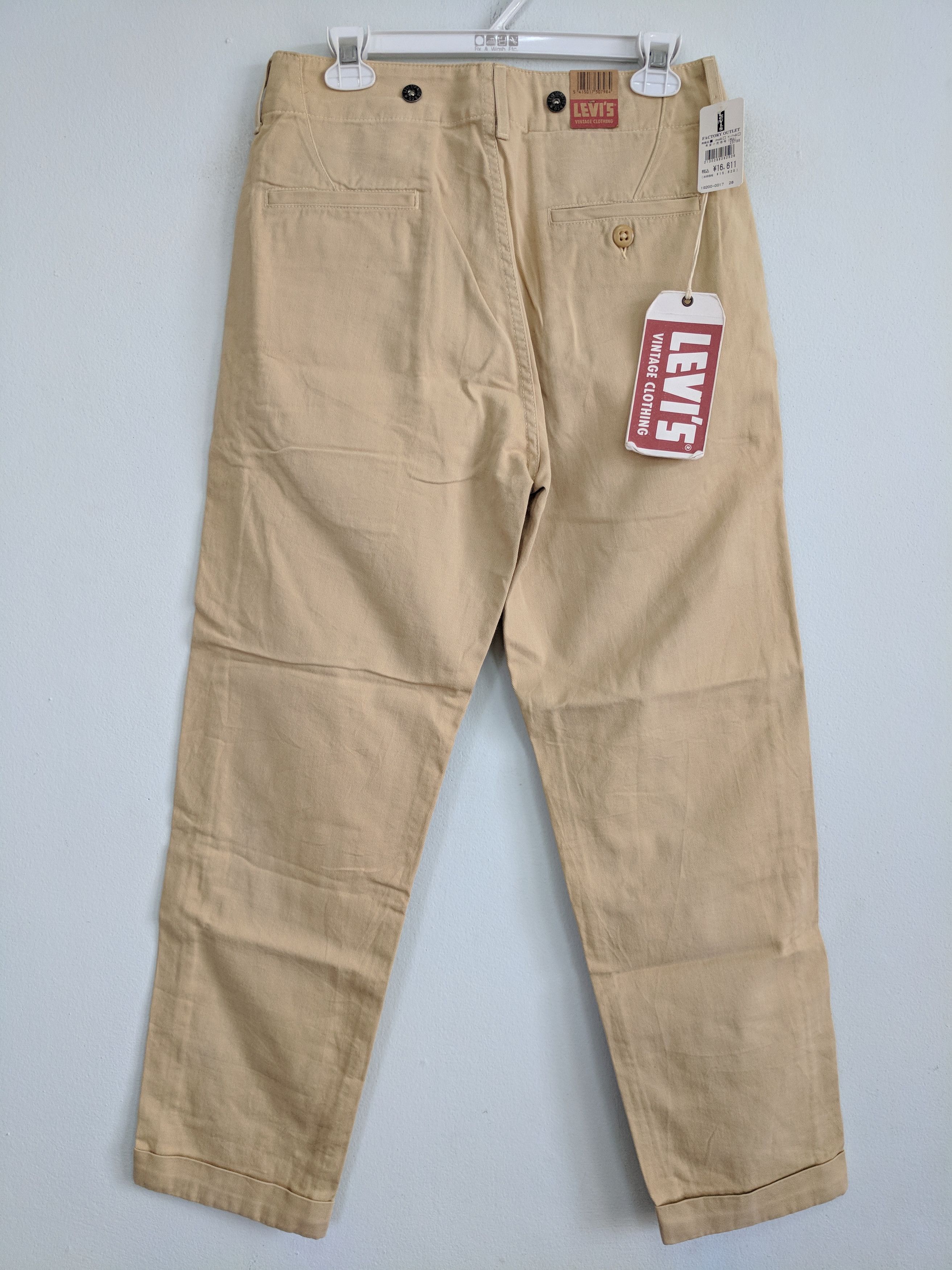 Levi's Levis LVC vintage clothing San Francisco deadstock khakis chino 1920s style pants size 29 30 Size US 29 - 3 Thumbnail