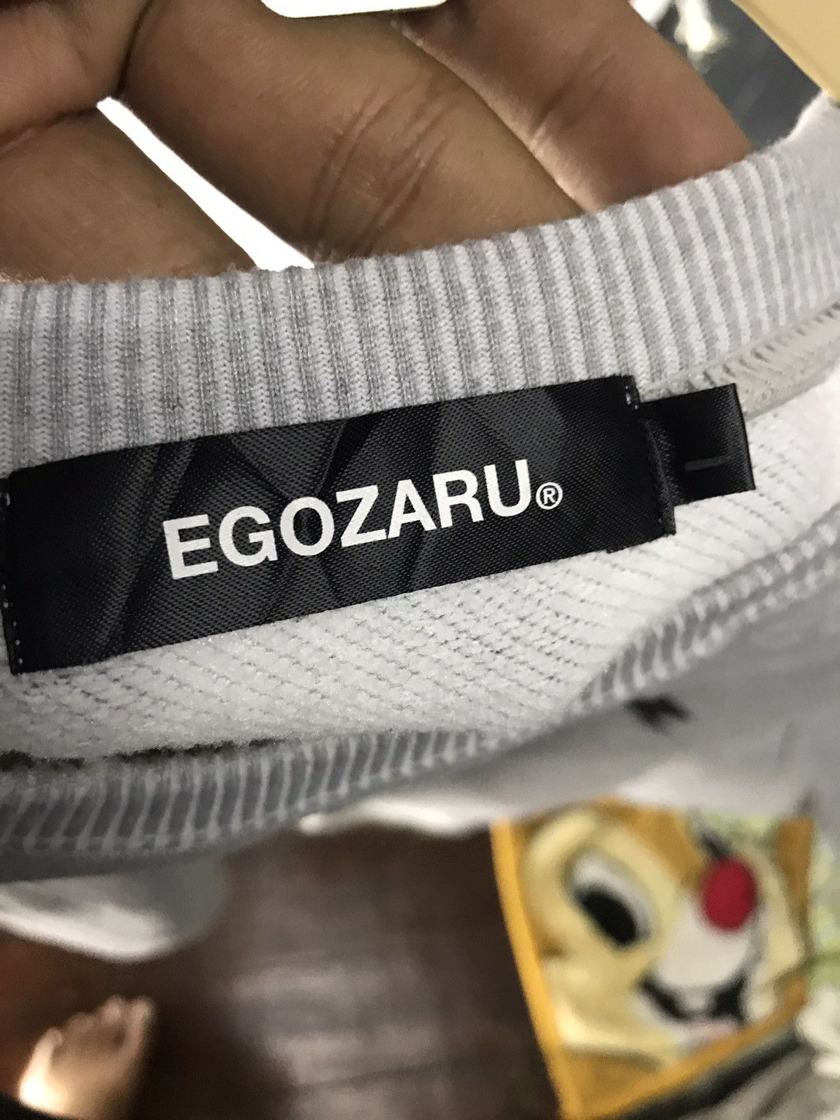 Japanese Brand Egozaru sweatshirt small embroidered logo Size US L / EU 52-54 / 3 - 4 Thumbnail