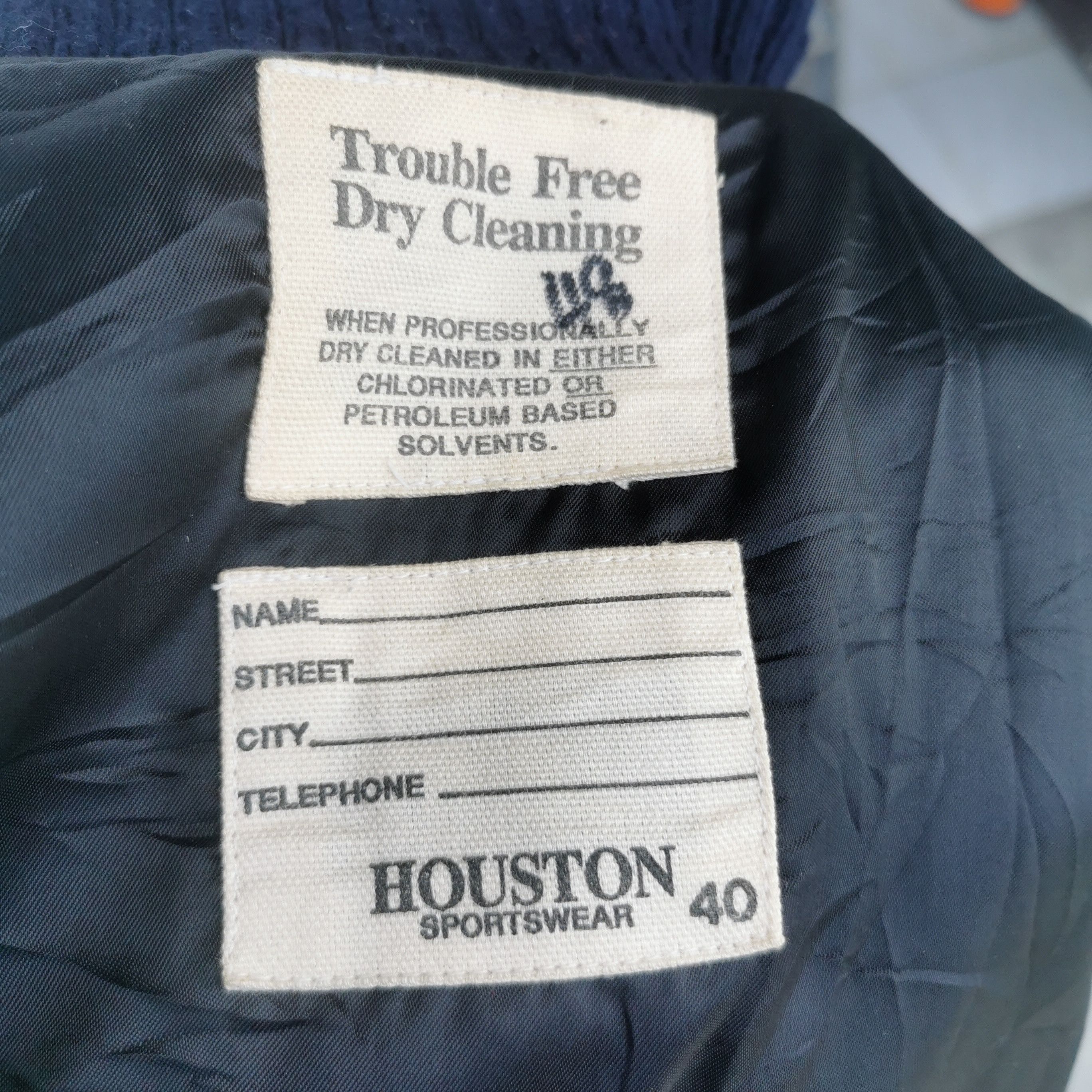 Japanese Brand Houston Varsity Bomber Leather Wool Jacket Size US M / EU 48-50 / 2 - 8 Thumbnail